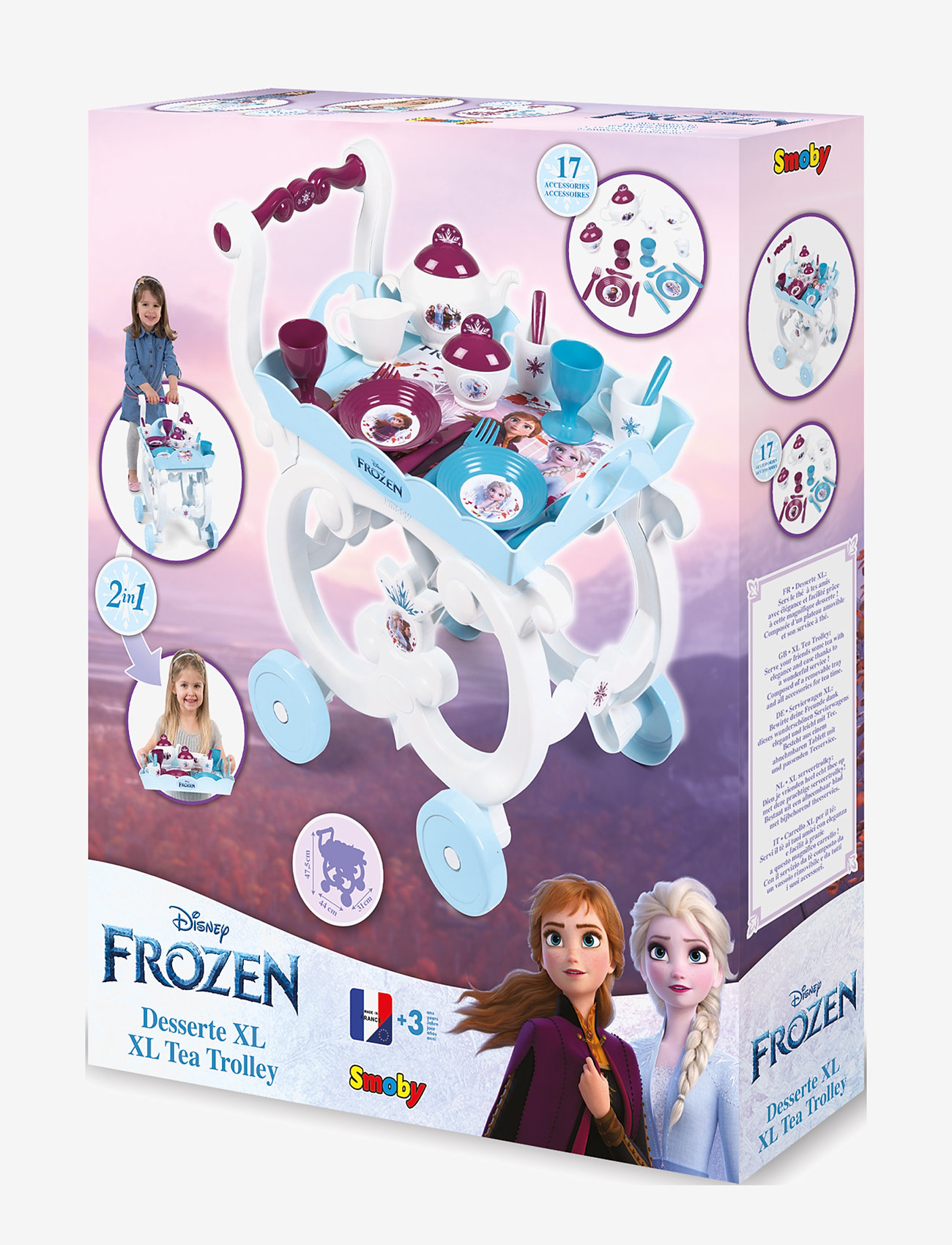 Smoby - Frozen Xl Tea Trolley - kaffee & tee-sets - multicoloured - 5