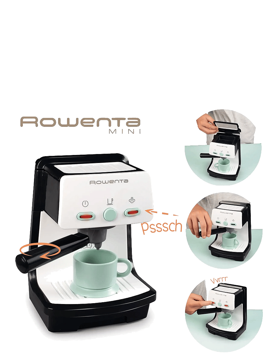 Smoby - Rowenta Espresso Red - kaffi- og tesett - multi colorued - 4