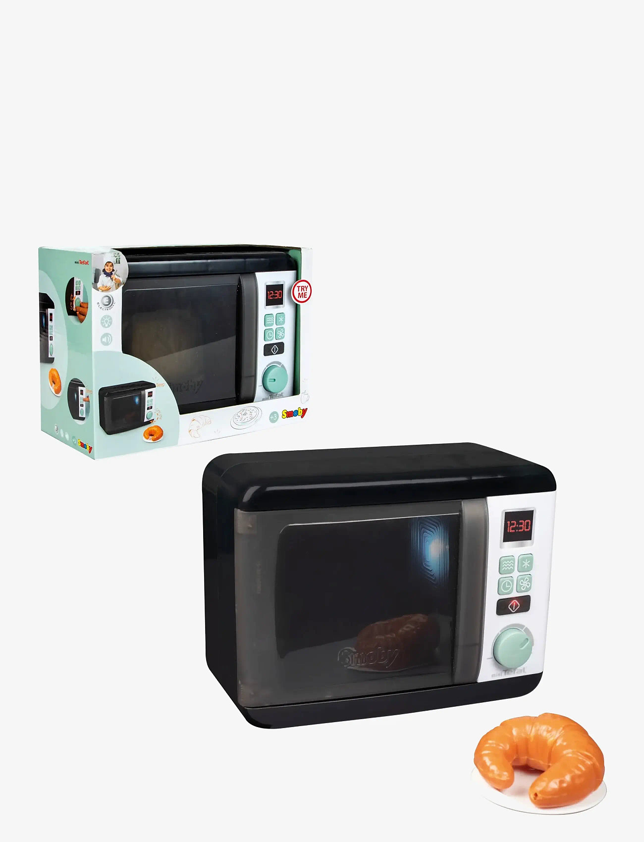 Smoby - Tefal Elec Micro Wave - leksaksmat & leksakstårtor - black - 1