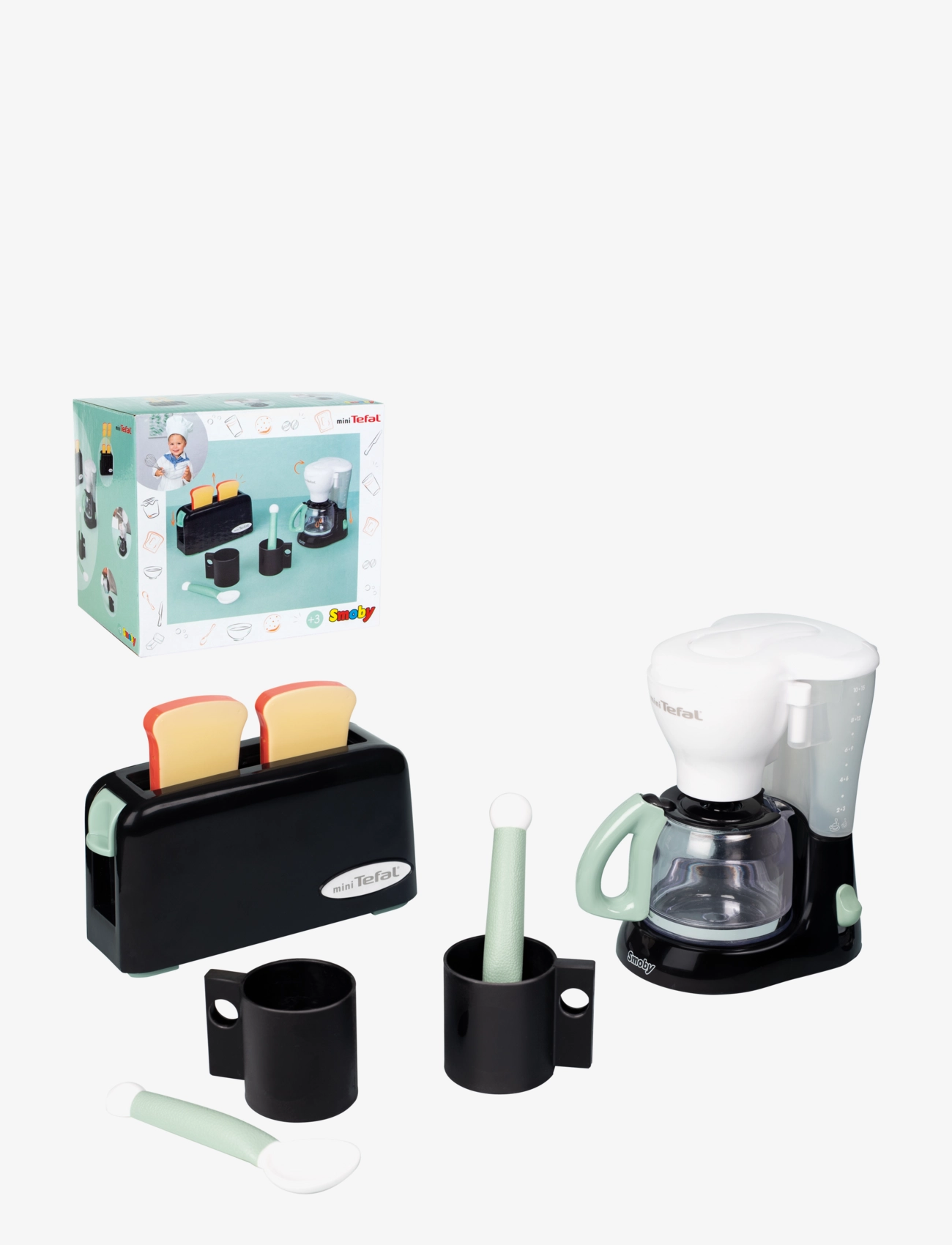 Smoby - Smoby Tefal Breakfast Set - spielzeuglebensmittel & -torten - black - 4