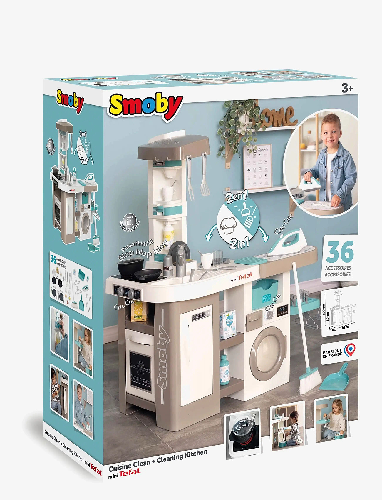 Smoby - Smoby Tefal Studio Arbetskök - reinigungsgeräte - multicolor - 3