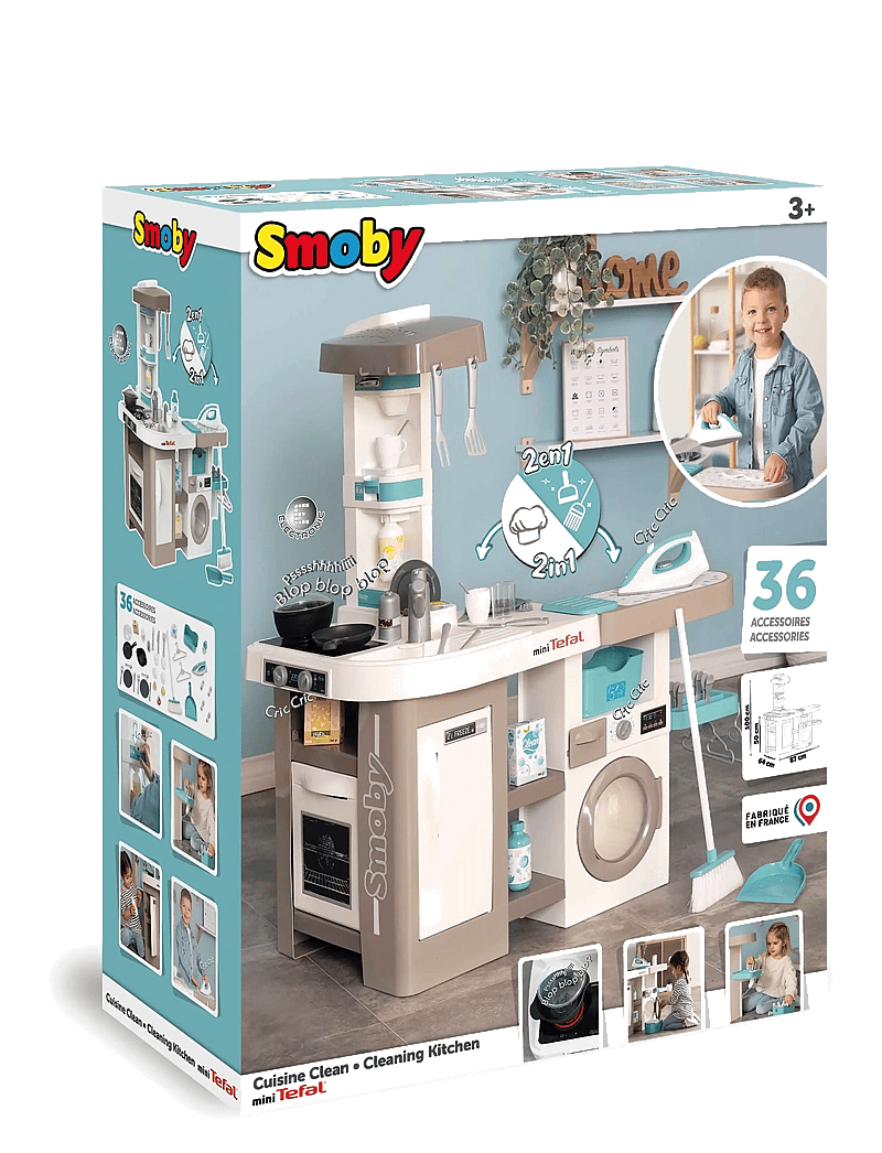 Smoby - Smoby Tefal Studio Arbetskök - reinigungsgeräte - multicolor - 3