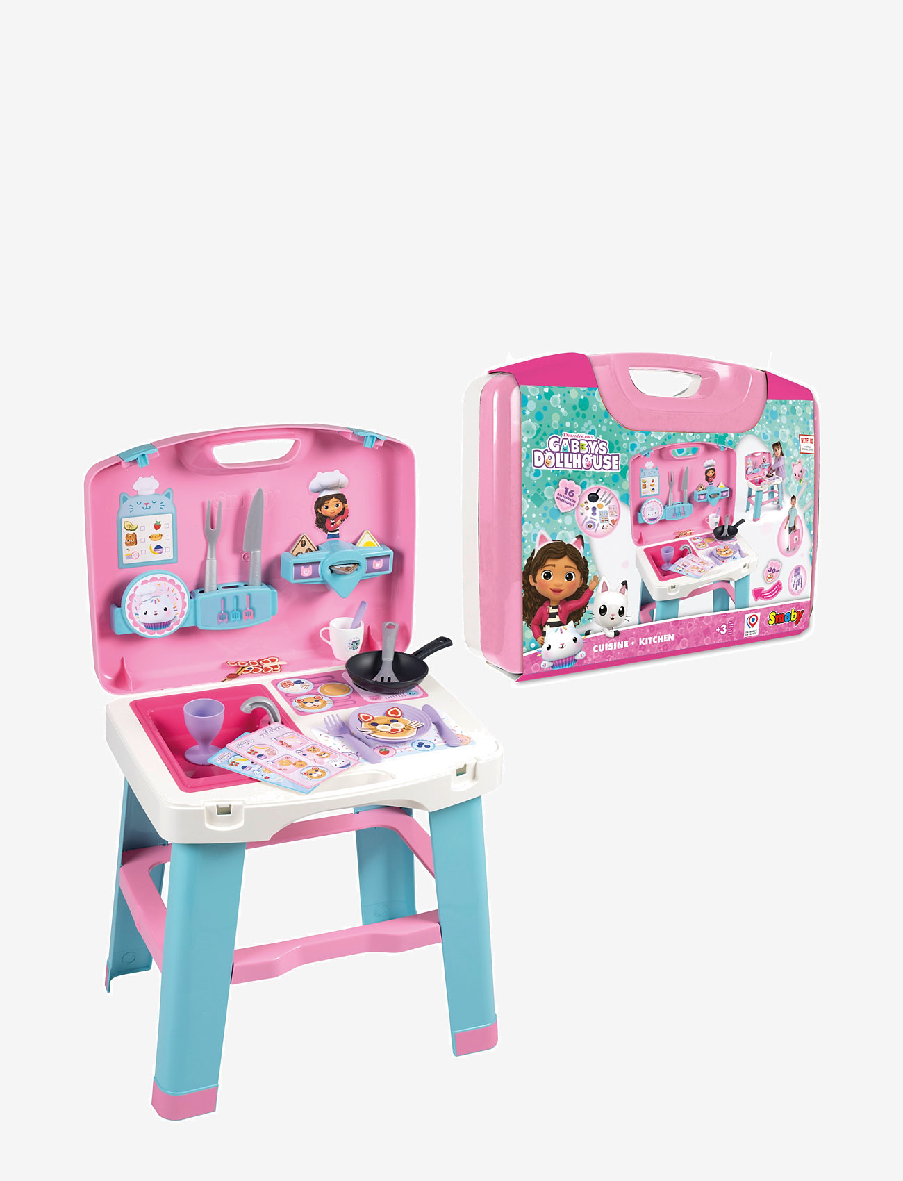 Smoby - Smoby Gabby Kitchen - legekøkkener - pink - 1