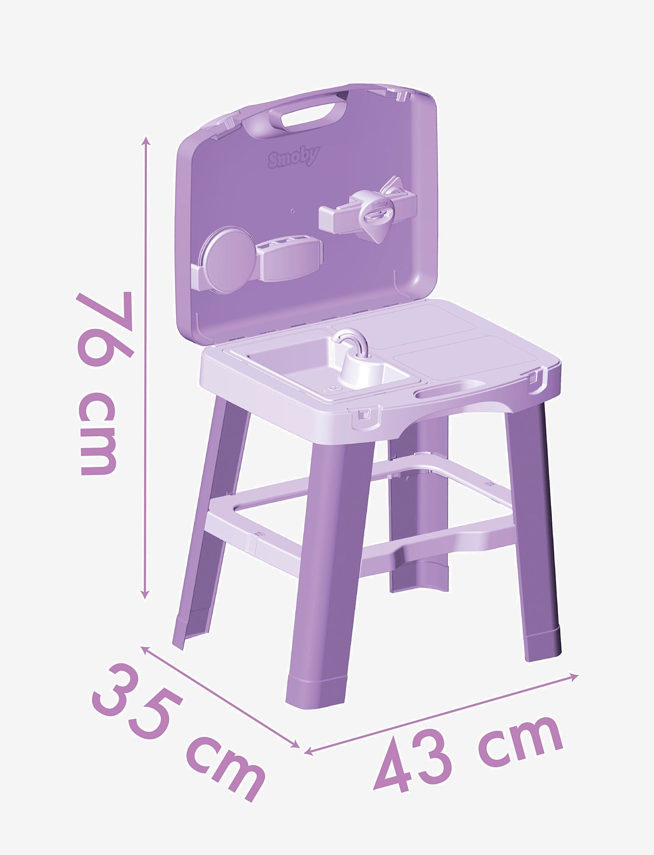 Smoby - Smoby Gabby Kitchen - legekøkkener - pink - 5