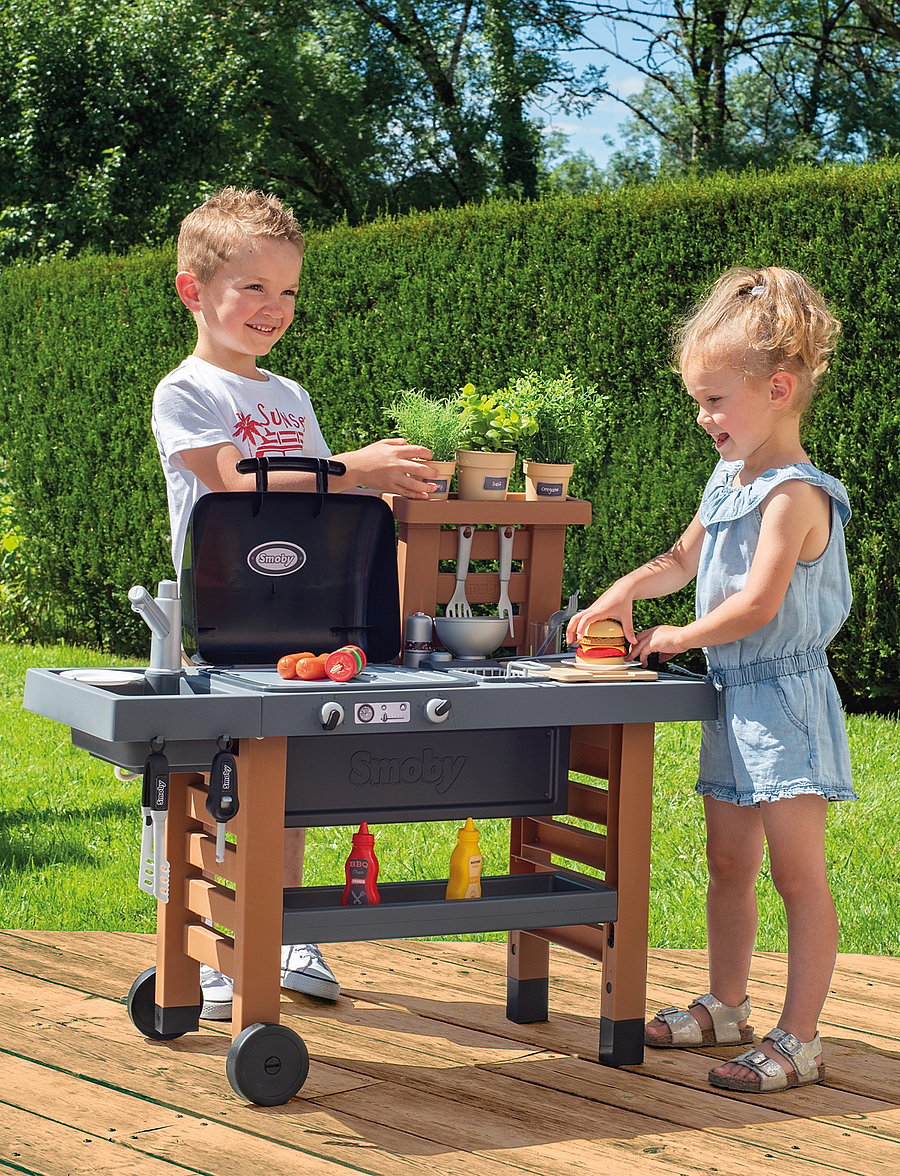 Smoby - Garden kitchen - mänguasjade turuplats - multicoloured - 0