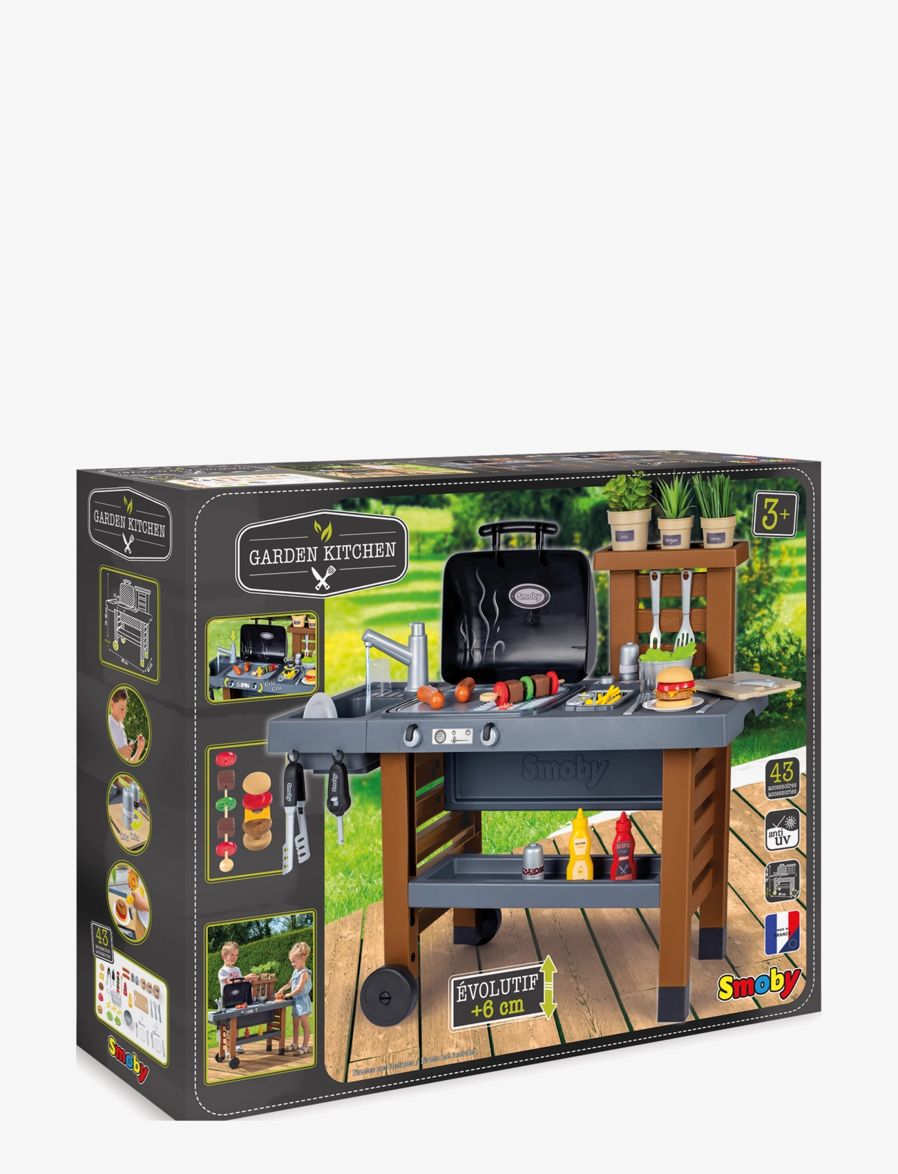 Smoby - Garden kitchen - marknadsstånd - multicoloured - 3