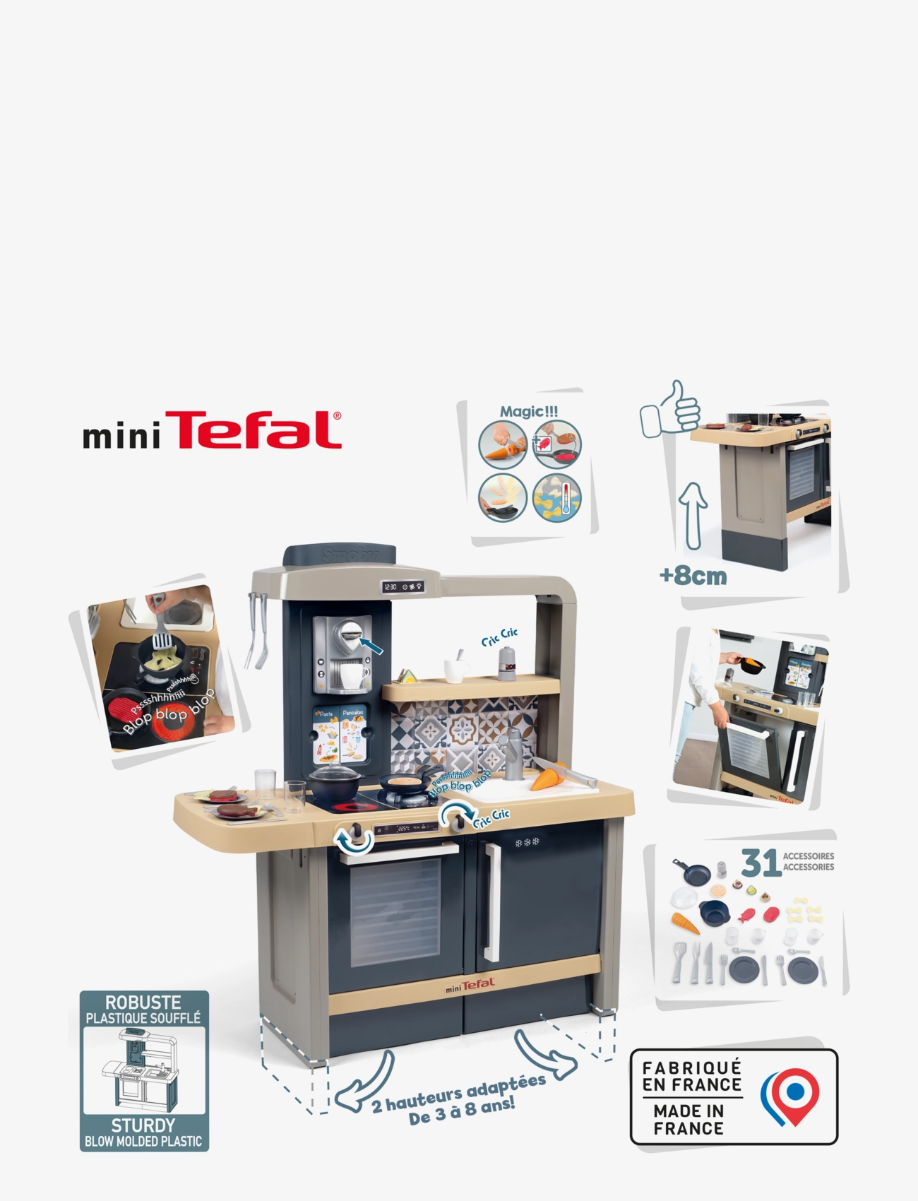 Smoby - Smoby Tefal Leksakskök - speelgoedkeukens - multicoloured - 3