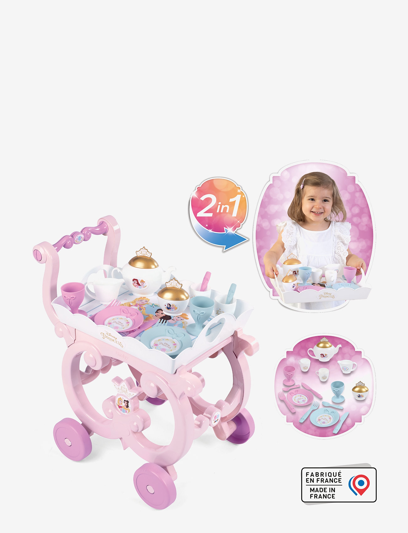 Smoby - Smoby Disney Princess Serveringsvagn - toy food & cakes - pink - 3