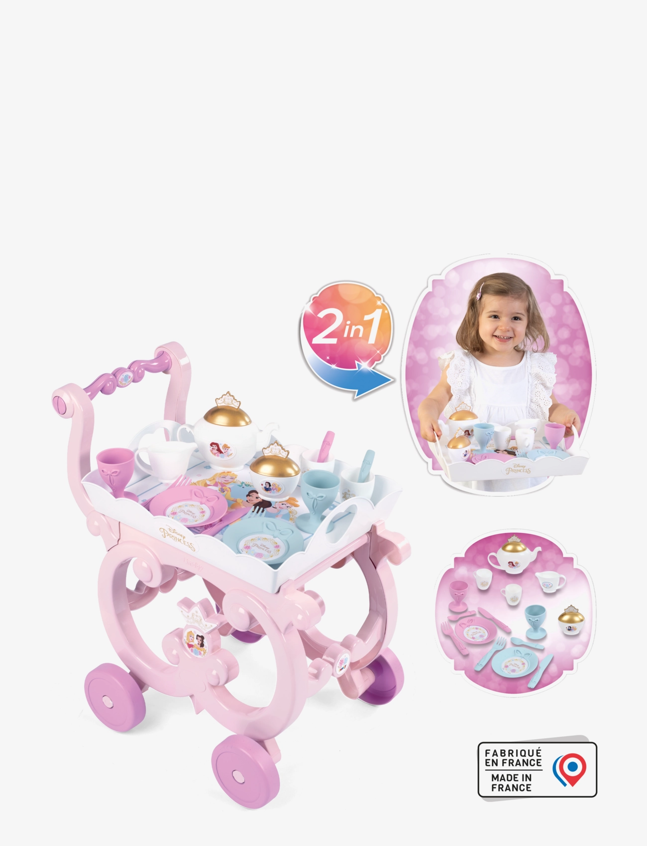 Smoby - Smoby Disney Princess Serveringsvagn - pink - 2