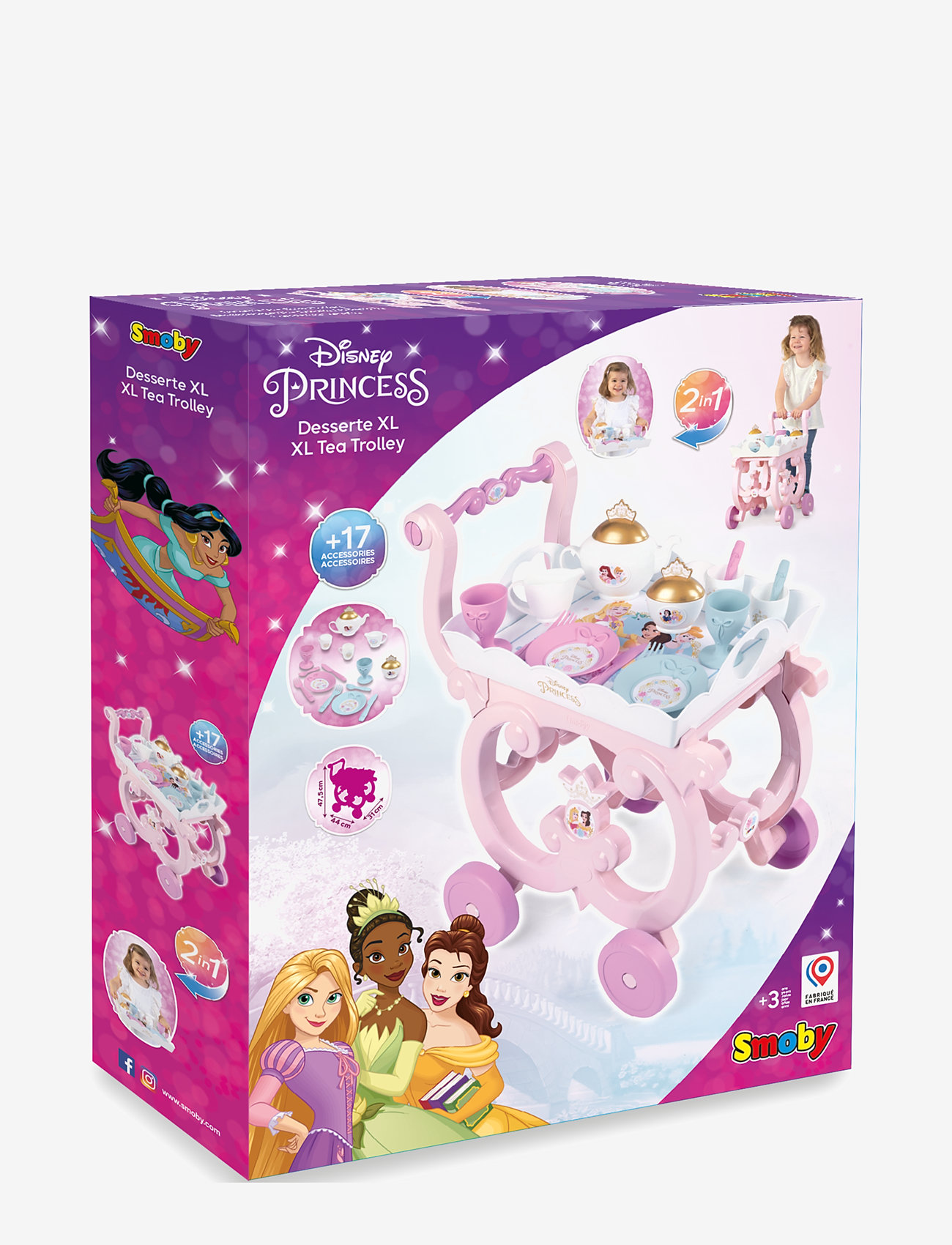 Smoby - Smoby Disney Princess Serveringsvagn - toy food & cakes - pink - 5