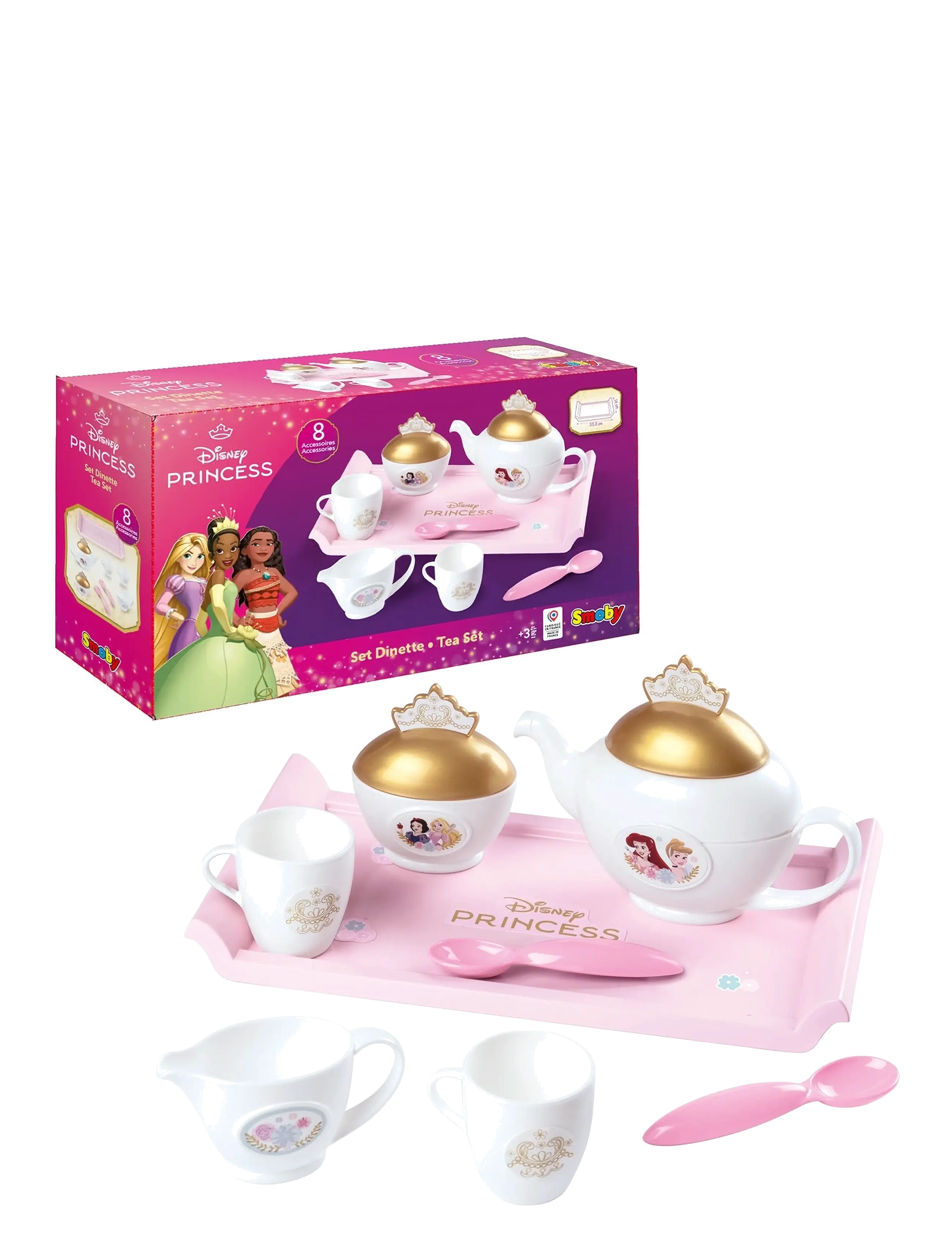 Smoby - Disney Princesses - Set Dinette - de laveste prisene - pink - 1