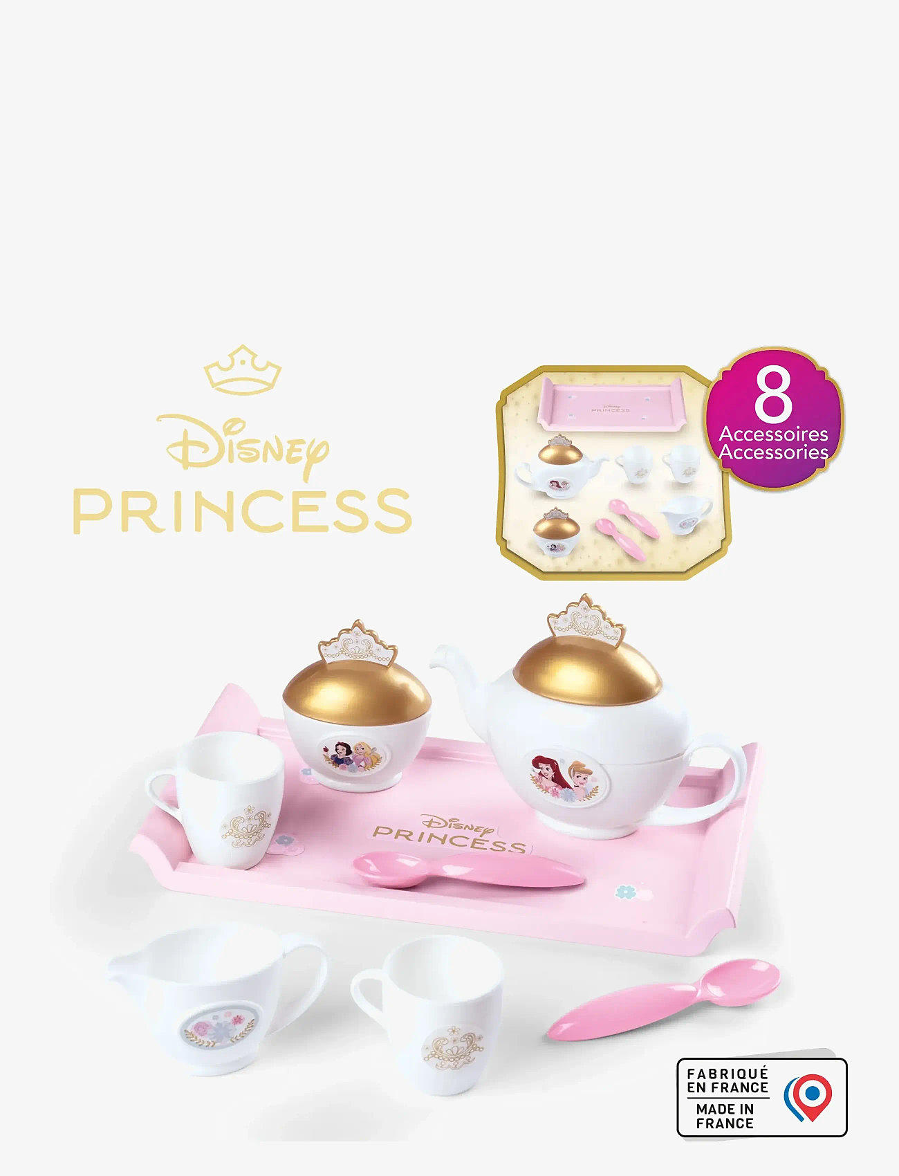 Smoby - Disney Princesses - Set Dinette - laveste priser - pink - 4