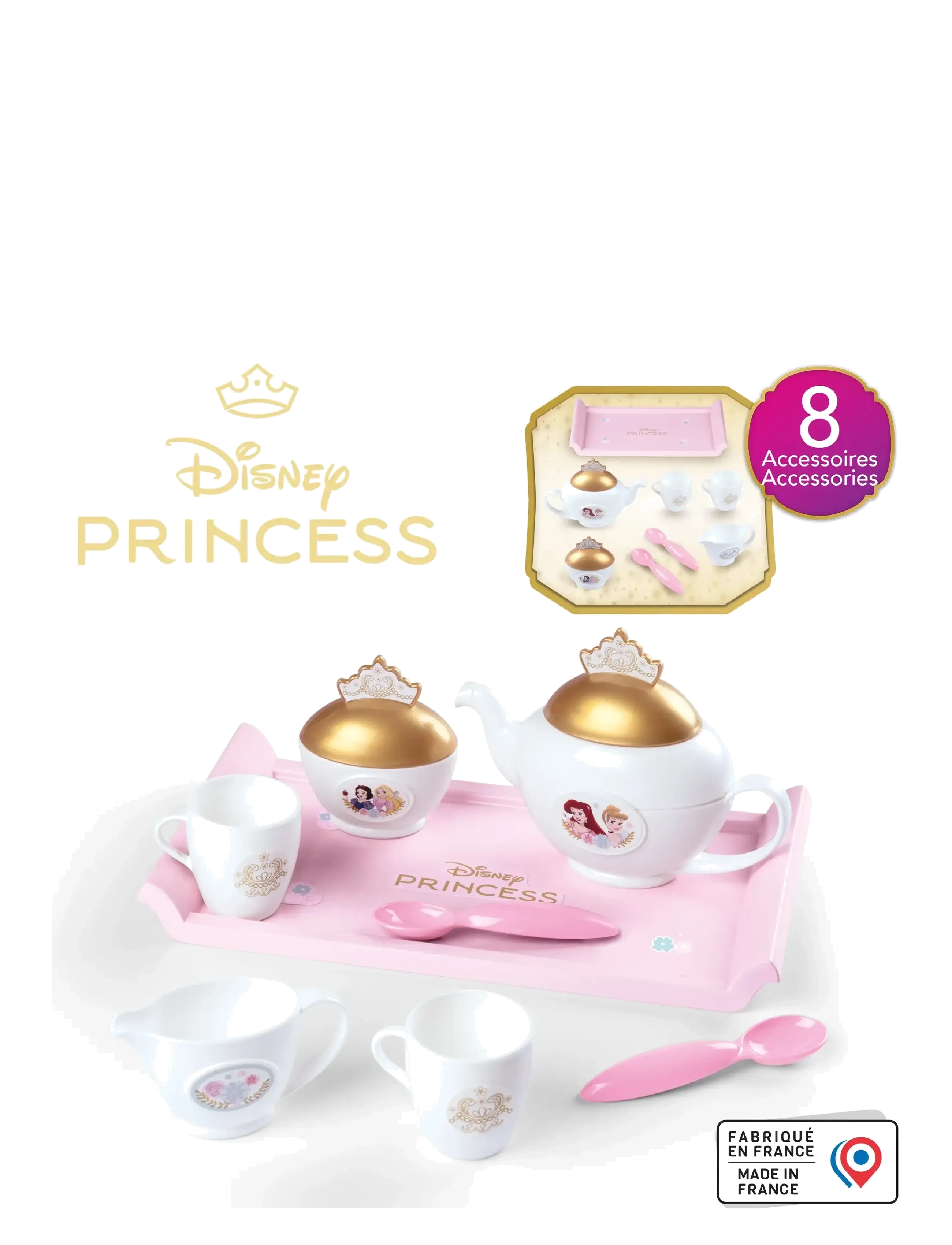 Smoby - Disney Princesses - Set Dinette - de laveste prisene - pink - 4