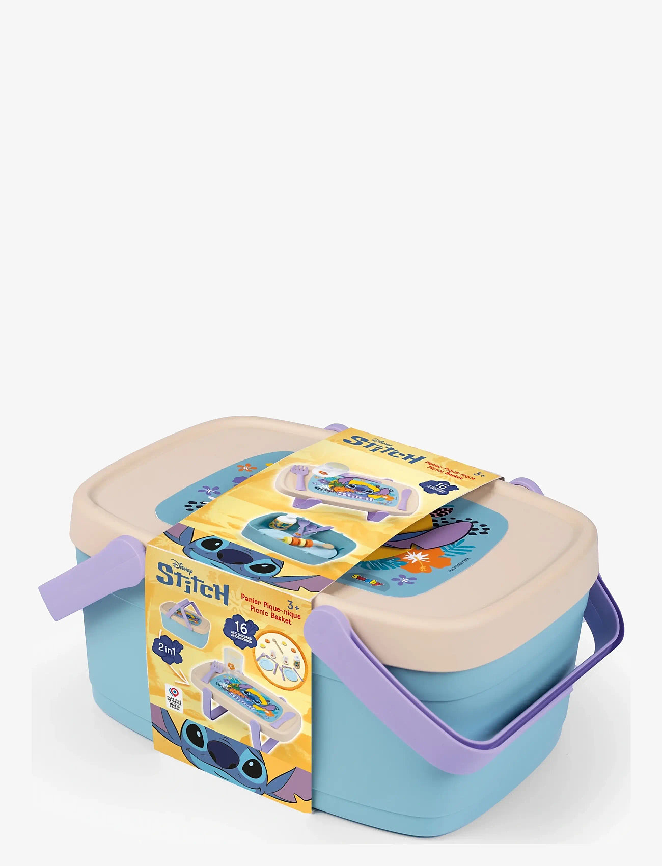 Smoby - Smoby Stitch 2in1 Picknickkorg - mänguköögi tarvikud - multicolor - 0