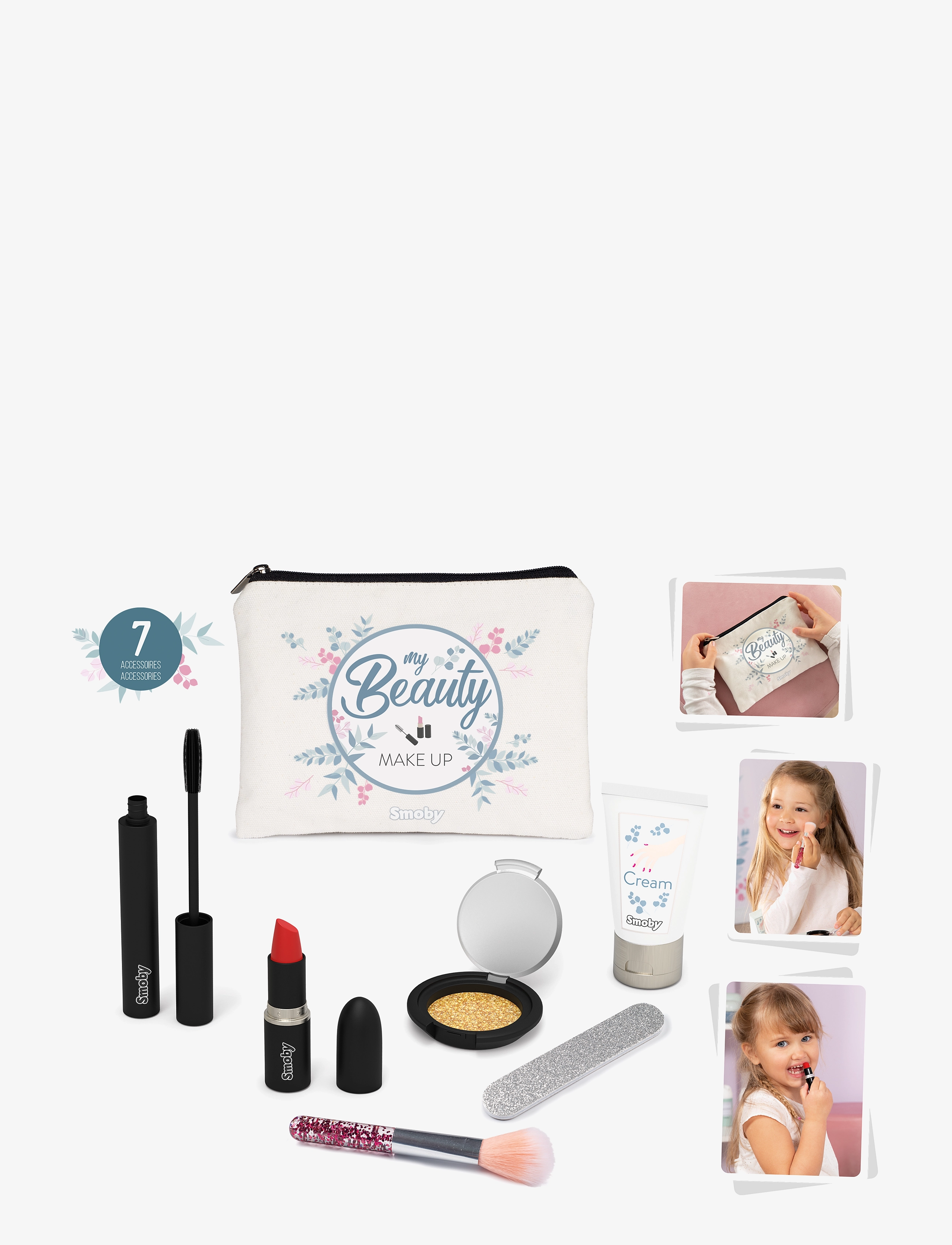 Smoby - MY BEAUTY MAKE UP SET - makijaż i biżuteria - multi coloured - 3