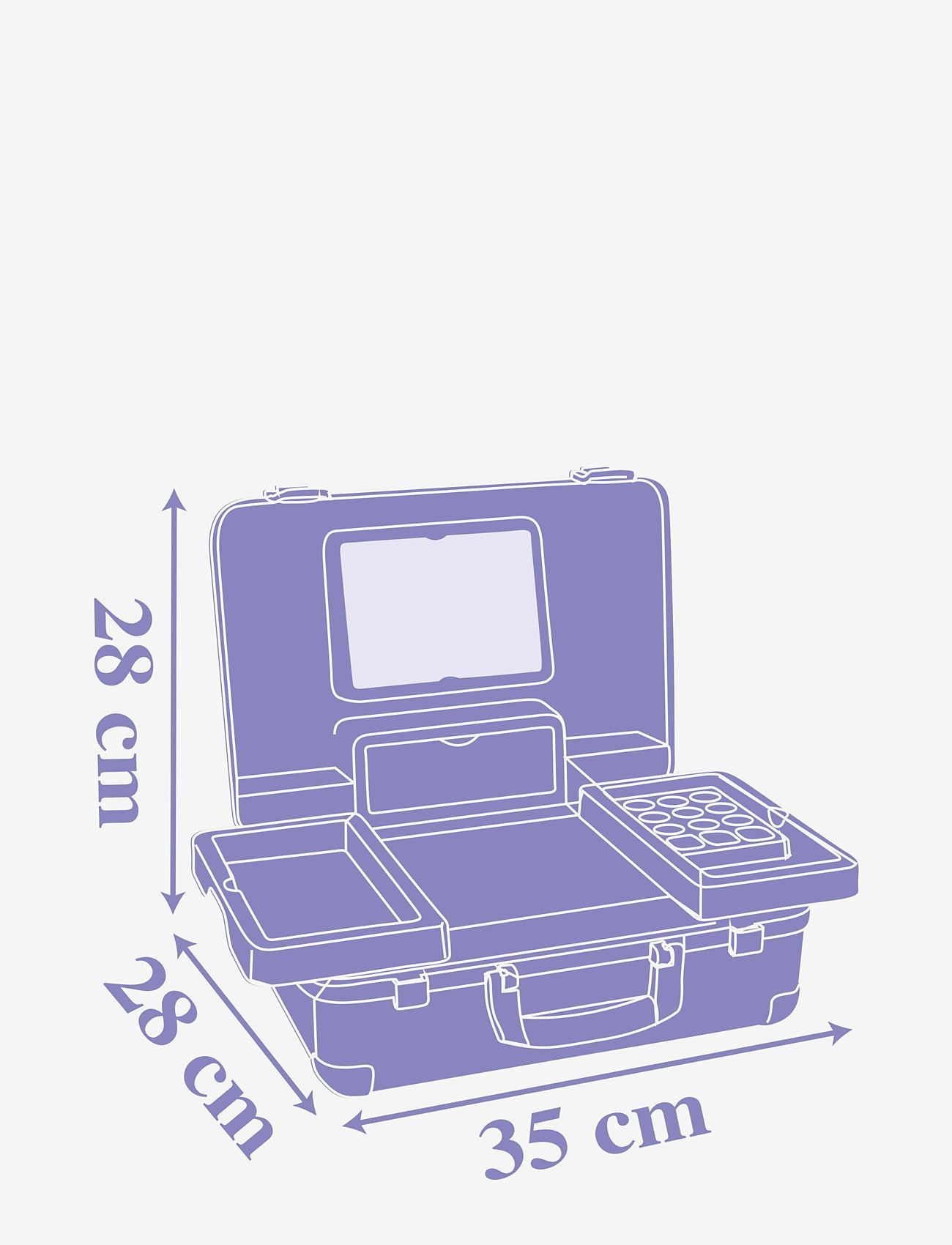 Smoby - Smoby Disney Frozen Sminkväska med Spegel - blue - 4