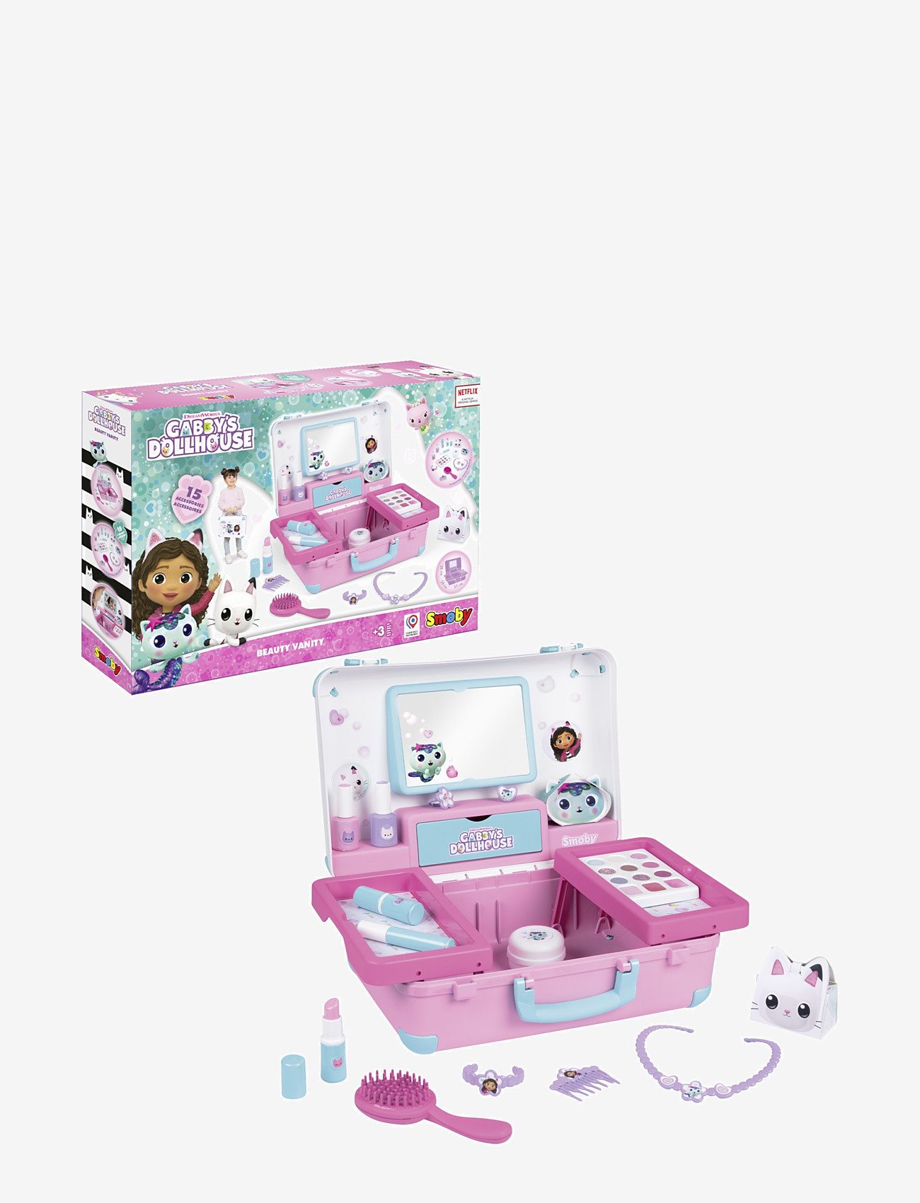 Smoby - Smoby Gabbys Dockskåp Sminkväska med Spegel - multi coloured - 2