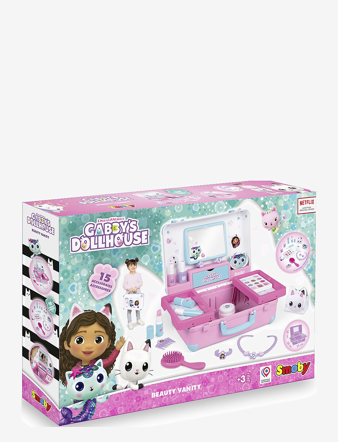 Smoby - Smoby Gabbys Dockskåp Sminkväska med Spegel - multi coloured - 3