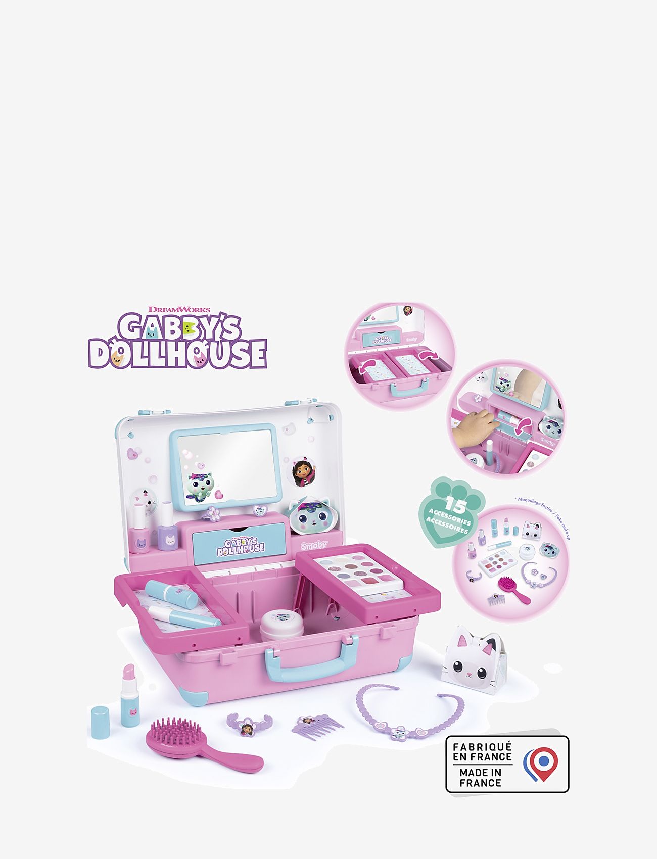 Smoby - Smoby Gabbys Dockskåp Sminkväska med Spegel - multi coloured - 4