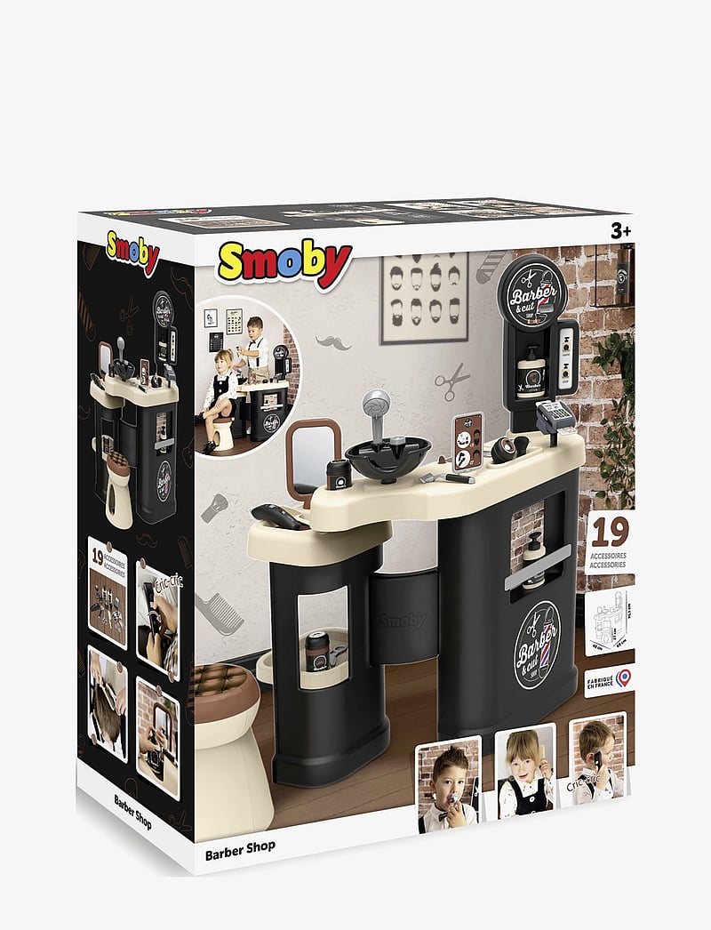 Smoby - Barber & Cut - Barber Shop - leikfanga markaðsbás - black - 1