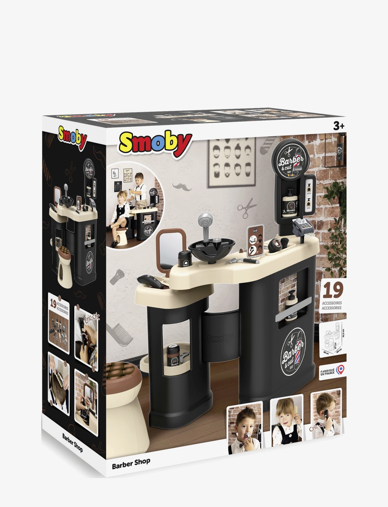 Smoby - Barber & Cut - Barber Shop - rinkiniai ir priedai parduotuvei - black - 1