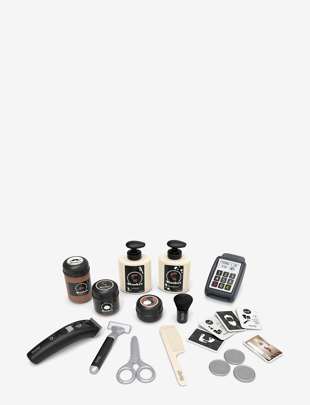 Smoby - Barber & Cut - Barber Shop - leikfanga markaðsbás - black - 2