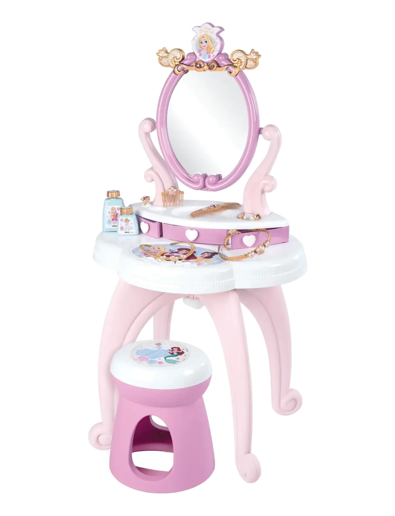 Smoby Disney Princess 2 In 1 Hairdresser - Rollespil til børn - PINK / pink/rose