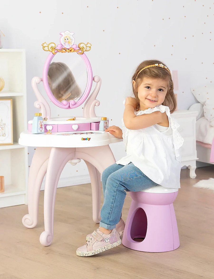 Smoby - Disney Princess 2 In 1 Hairdresser - fake make-up & zubehör - pink - 0