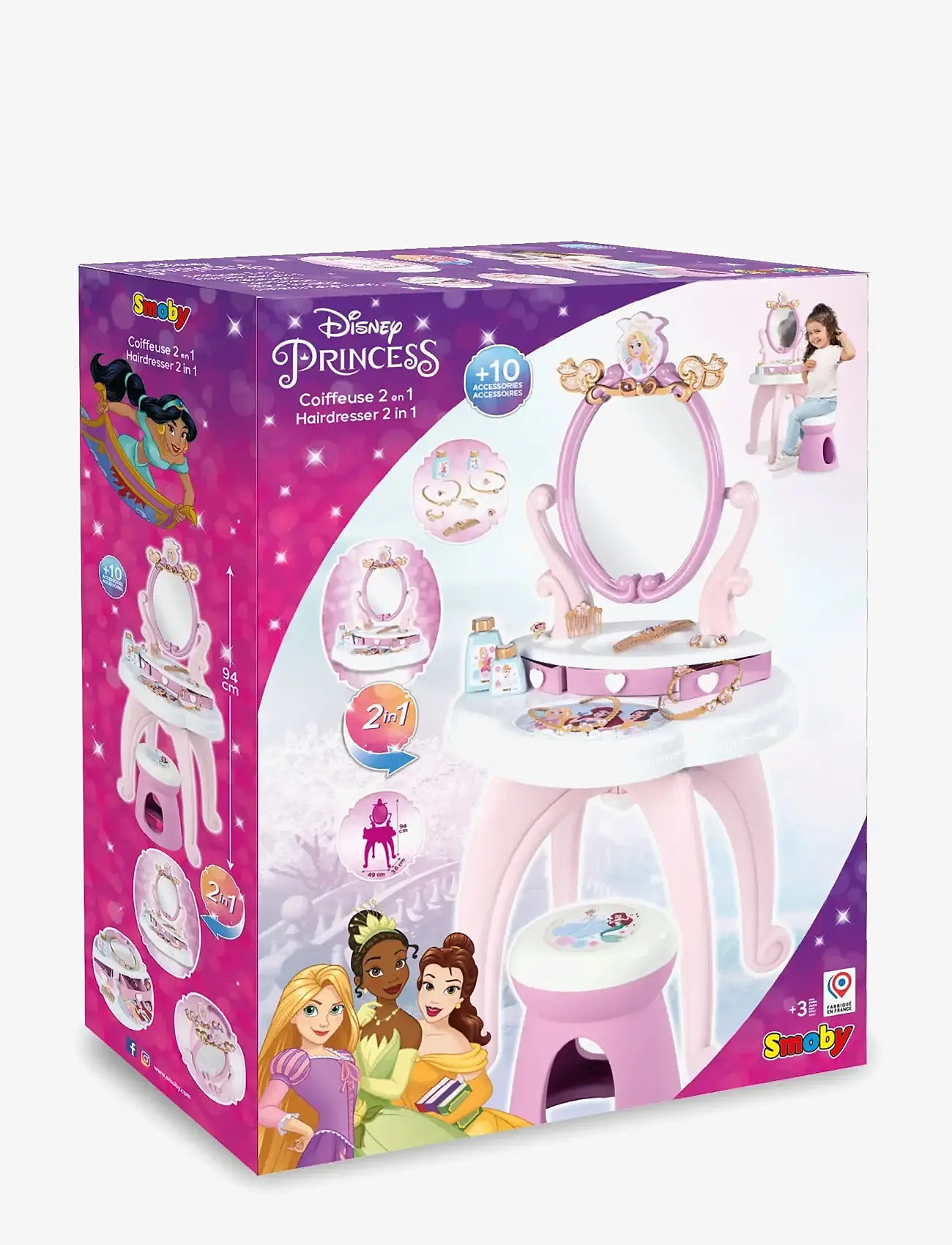 Smoby - Disney Princess 2 In 1 Hairdresser - pink - 3