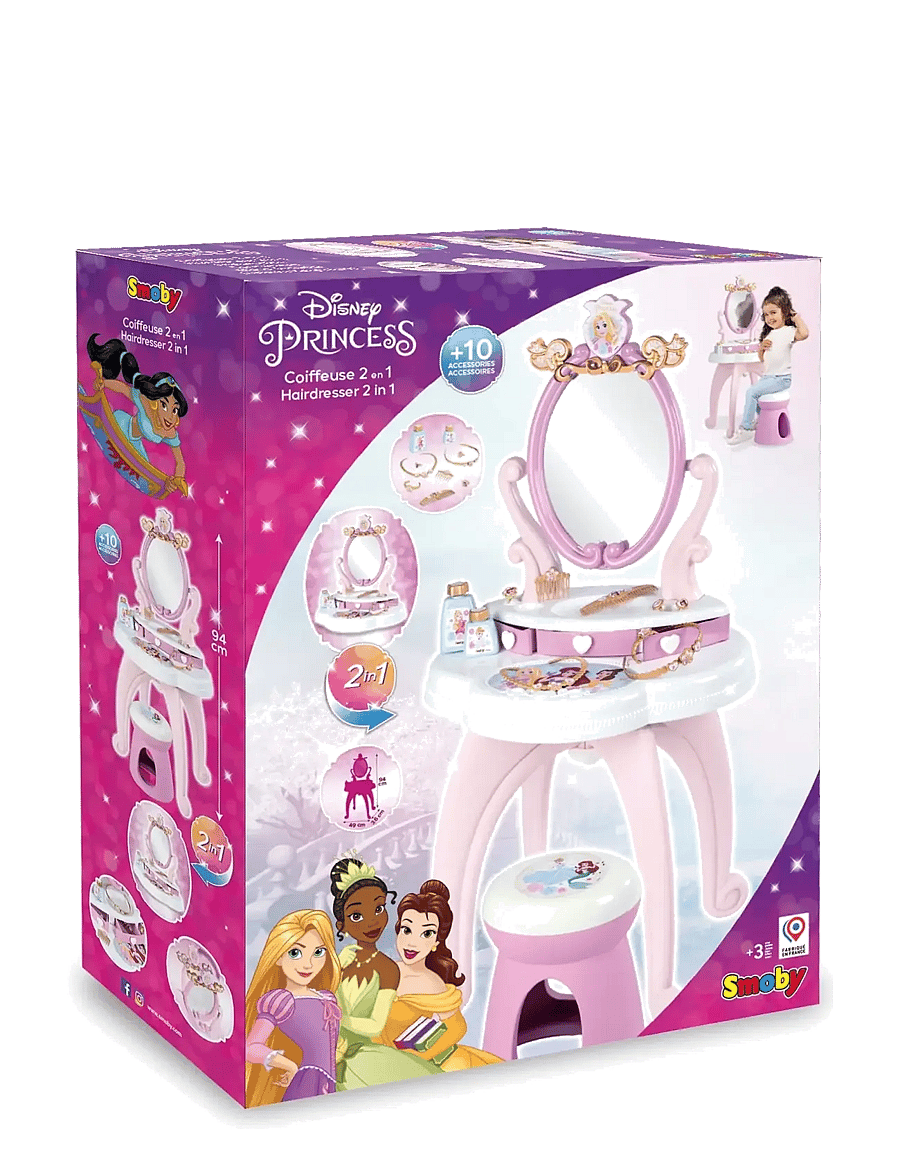 Smoby - Disney Princess 2 In 1 Hairdresser - fake make-up & zubehör - pink - 3