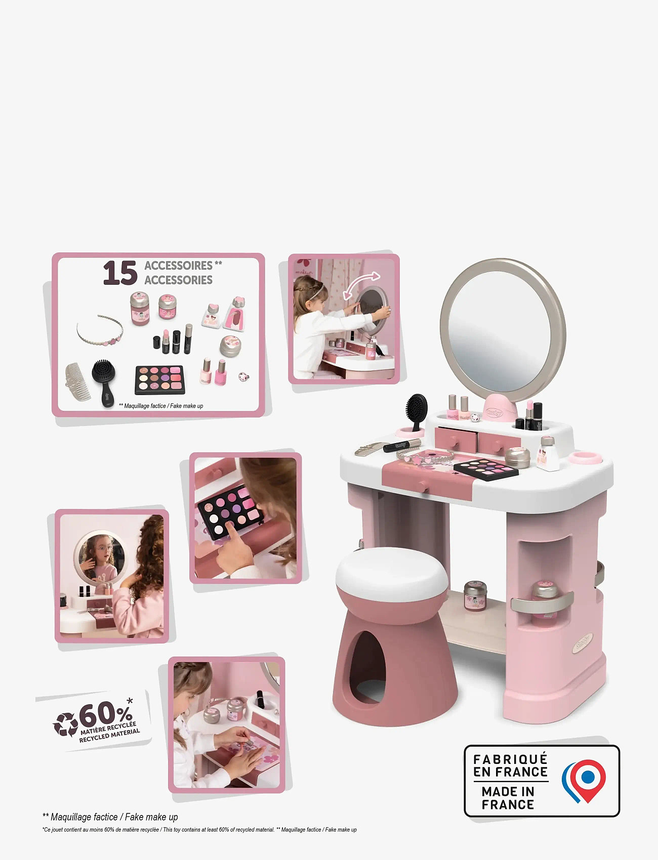 Smoby - My Beauty Dressing table - fake make-up & zubehör - multi colorued - 3