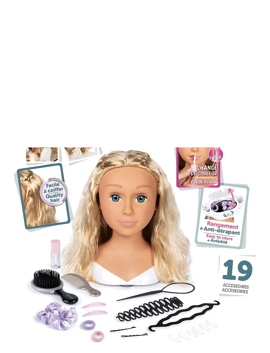 Smoby - Smoby My Beauty Styling Head - nuku stiliseerimispead - multi coloured - 4
