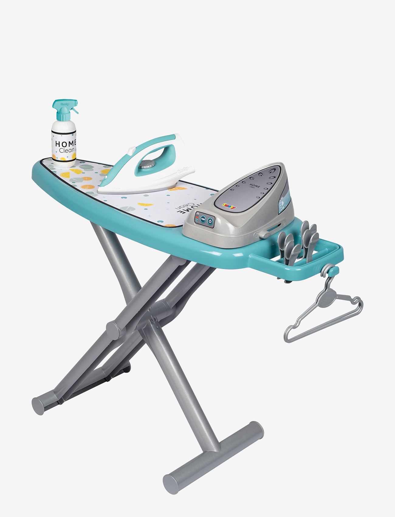 Smoby - Ironing Board + Steam Iron - städutrustning - blue - 1