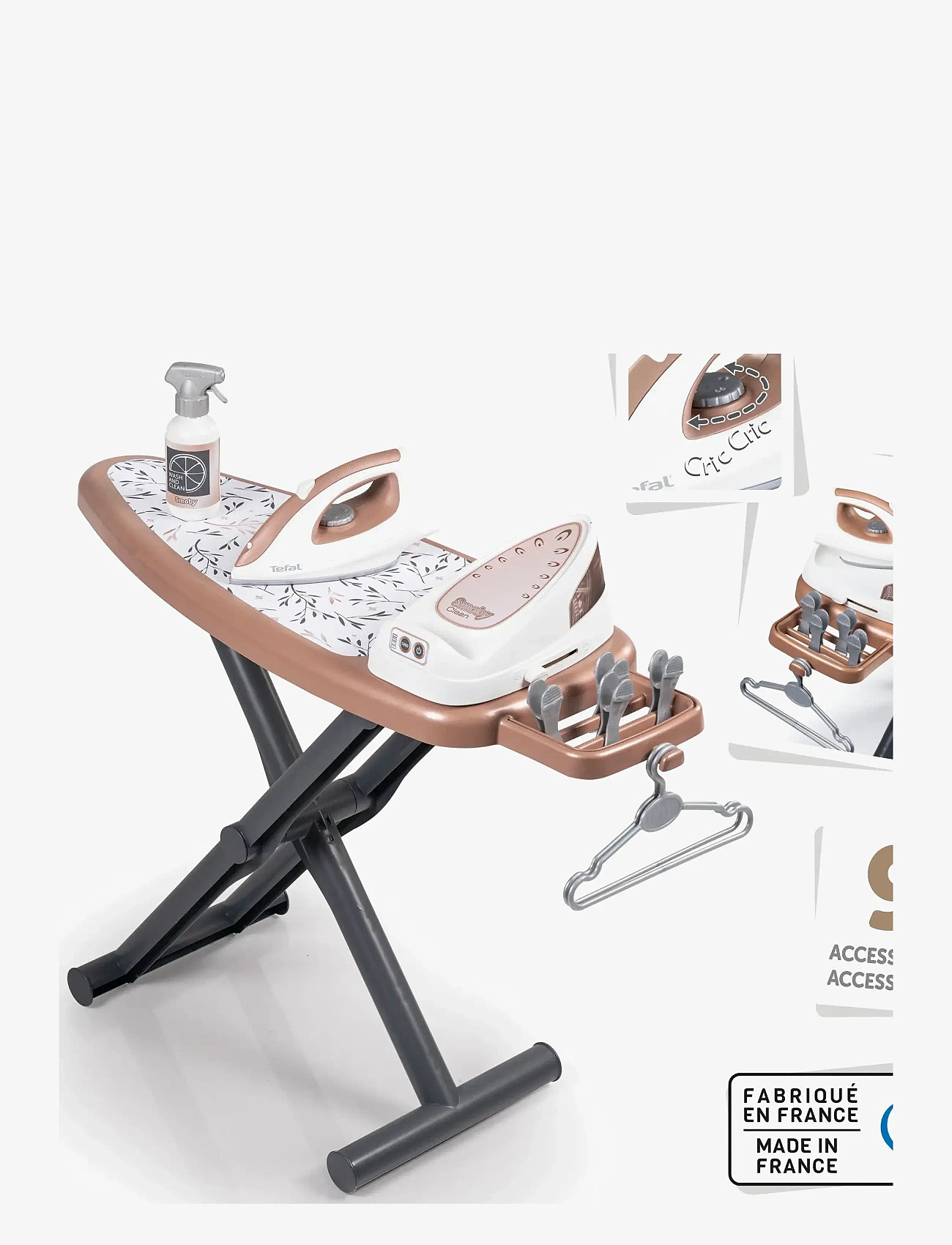 Smoby - Smoby Leksaksstrykjärn - rengøringsudstyr - grey - 5