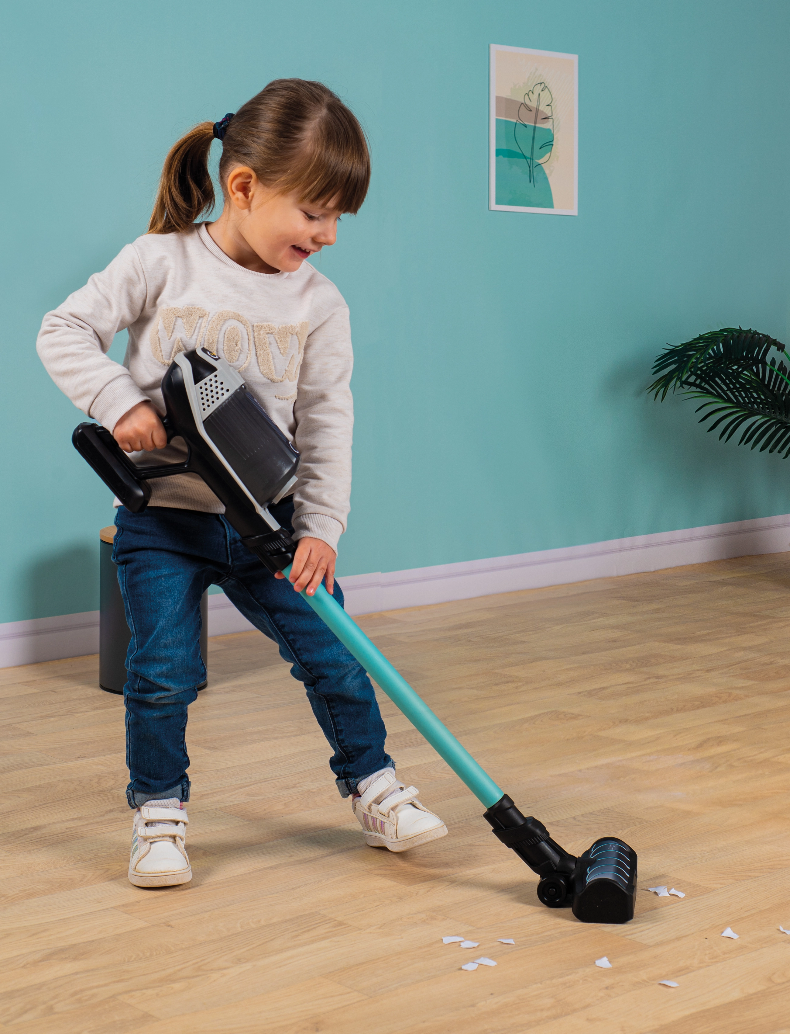 Smoby - Rowenta X Force Flex Vacuum Cleaner - blue - 3