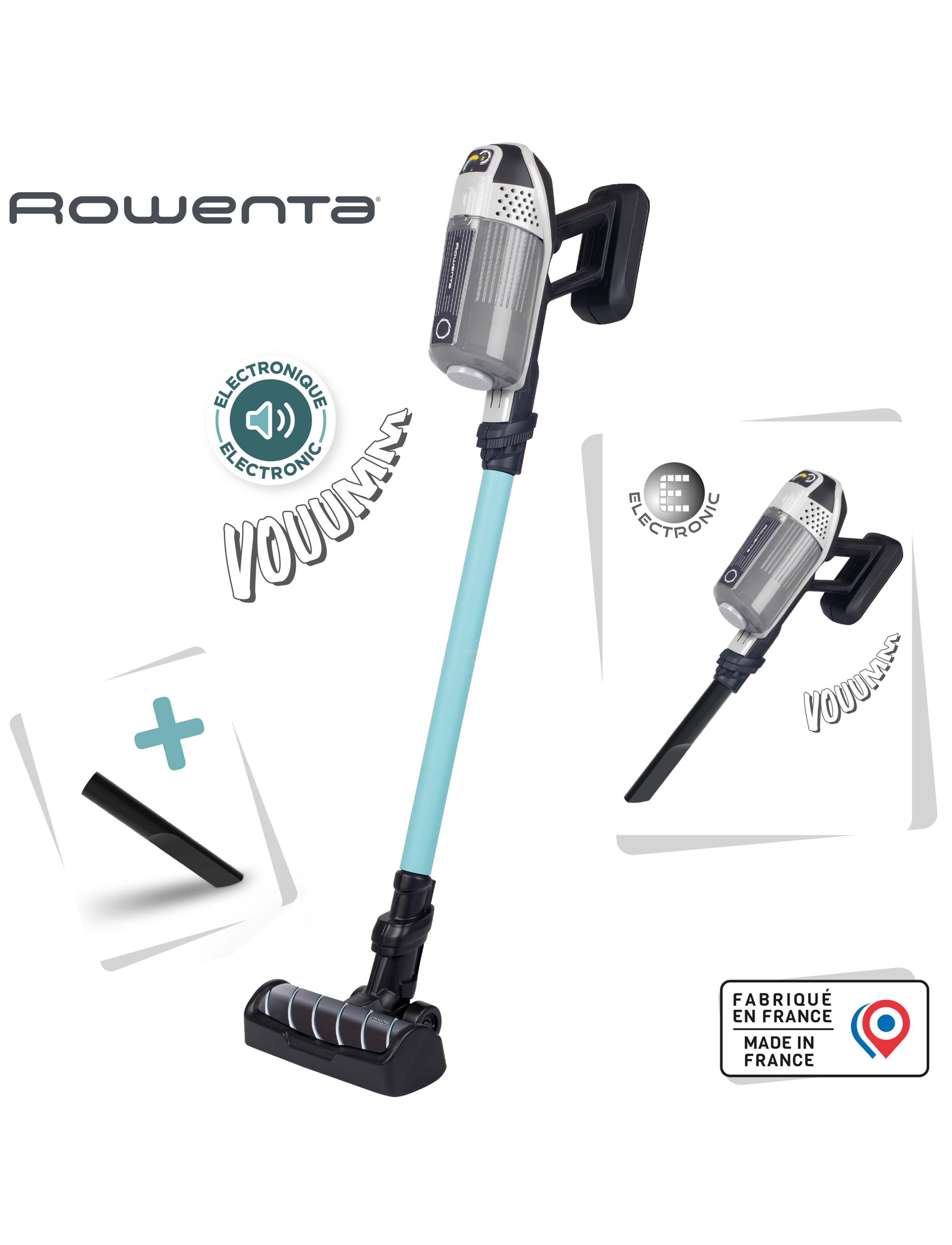Smoby - Rowenta X Force Flex Vacuum Cleaner - blue - 4