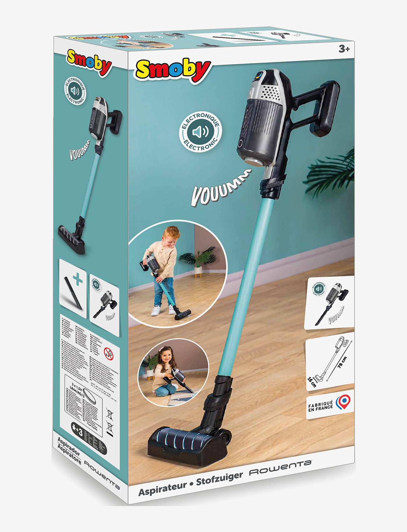 Smoby - Rowenta X Force Flex Vacuum Cleaner - blue - 2