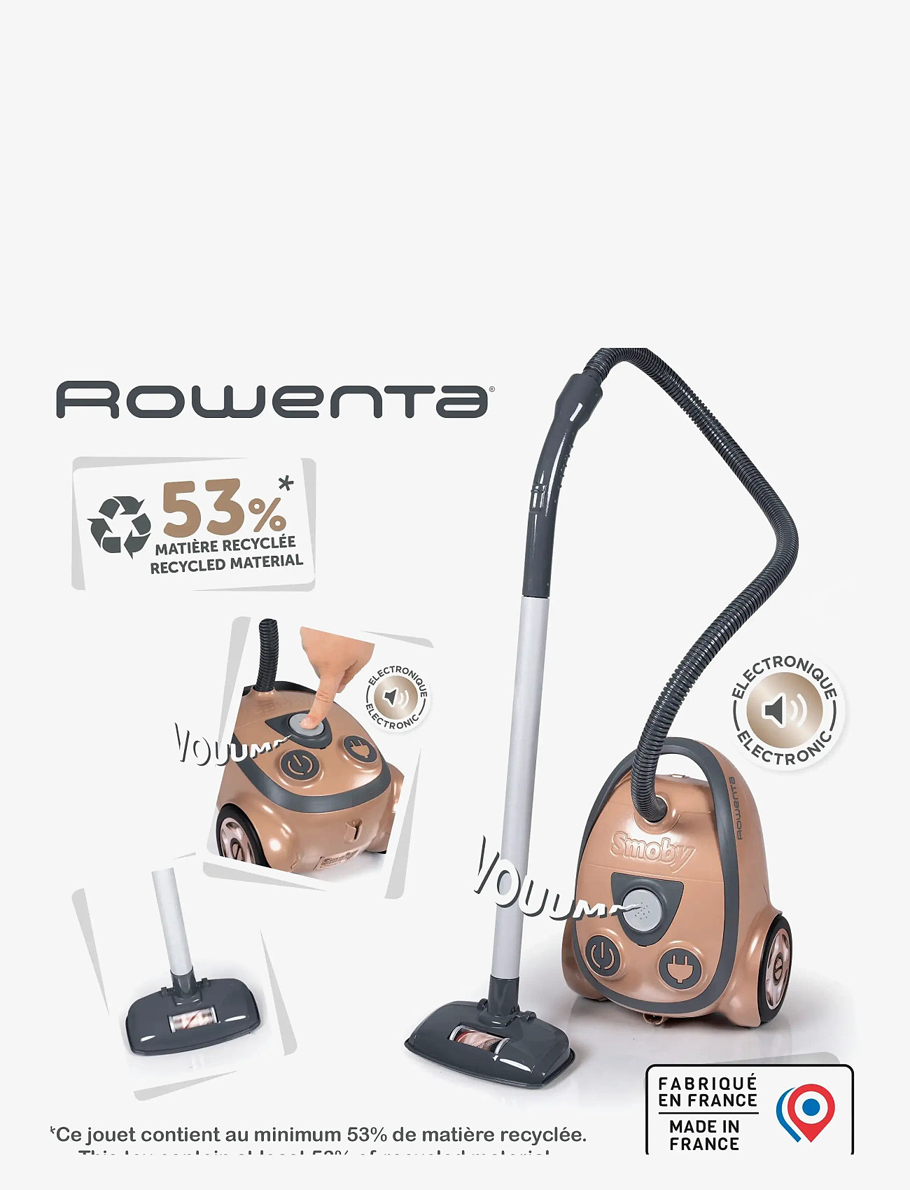 Smoby - Rowenta Vacuum Cleaner (Compact Toy) - reinigungsgeräte - multi colorued - 5