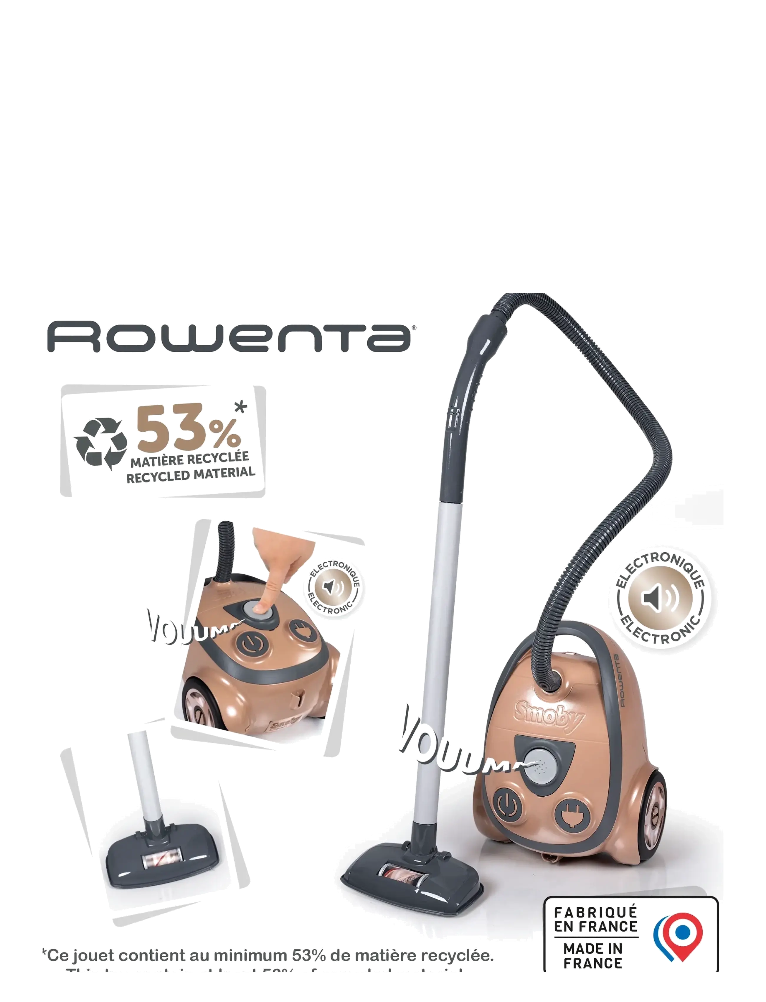 Smoby - Rowenta Vacuum Cleaner (Compact Toy) - cleaning toys - multi colorued - 5