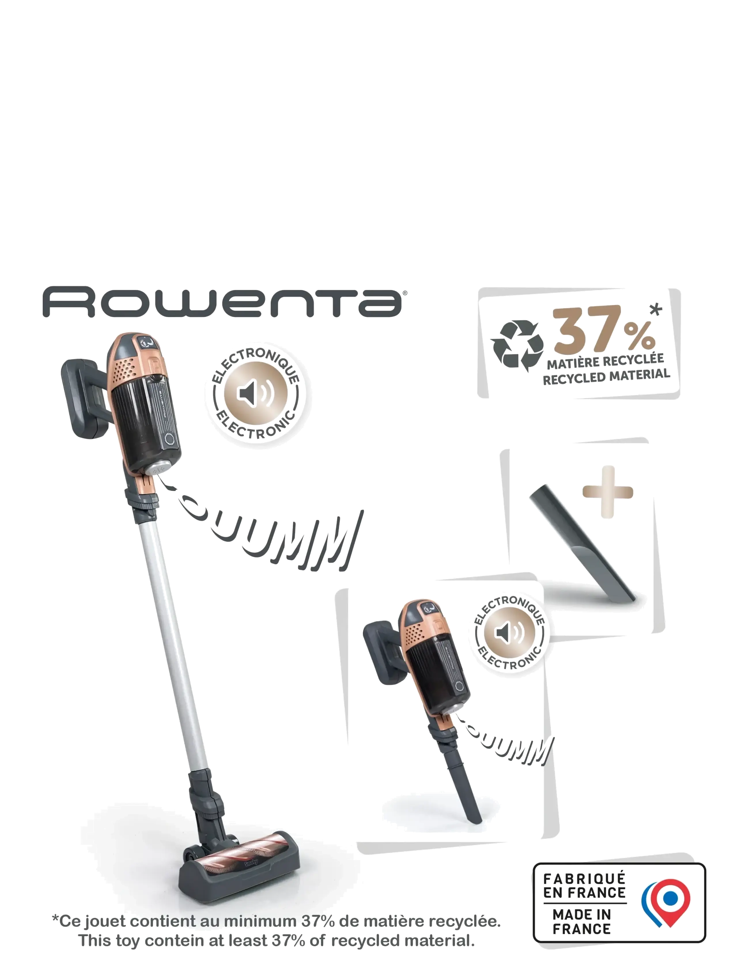 Smoby - Rowenta X Force Flex Vacuum Cleaner - städutrustning - grey - 4