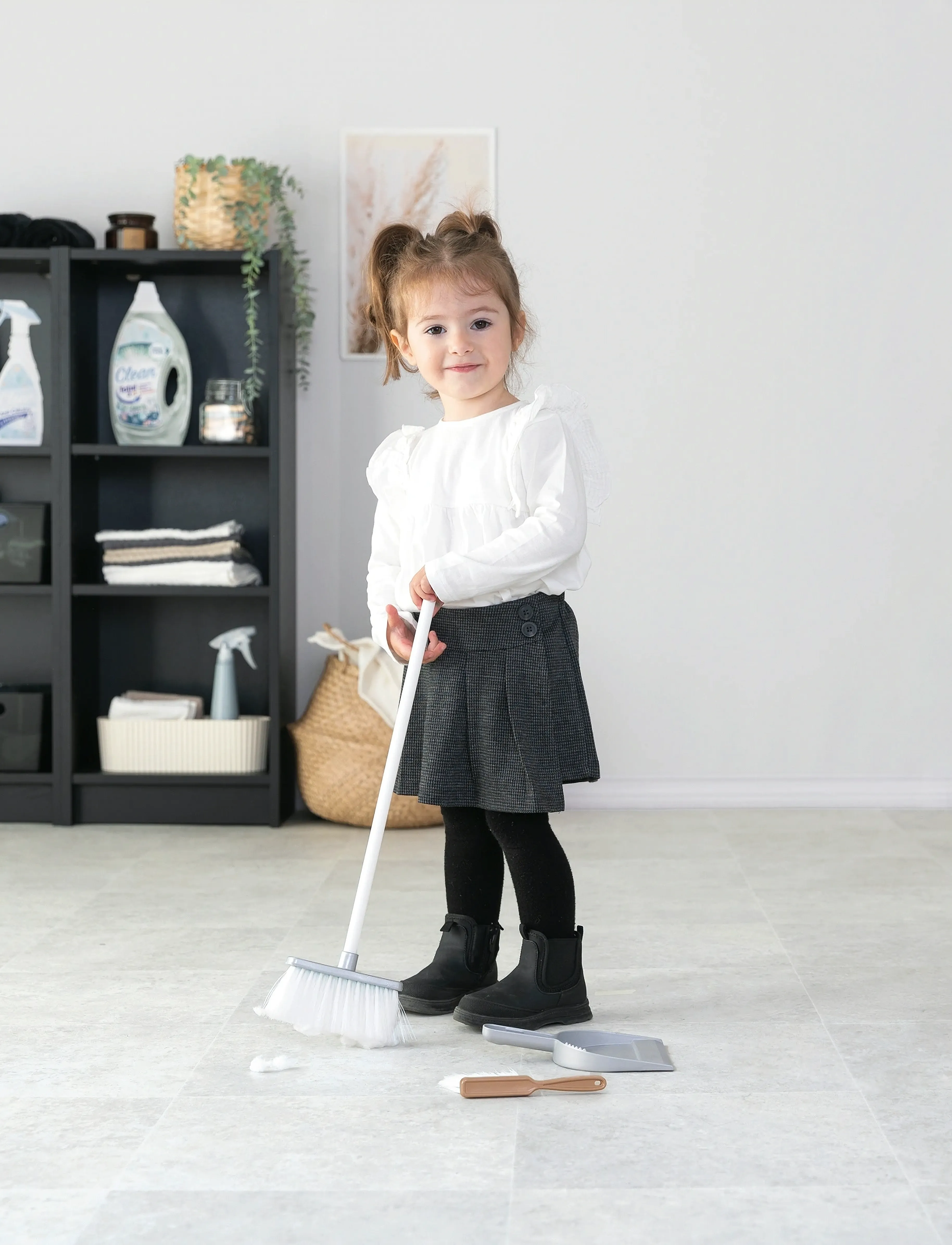 Smoby Smoby Cleaning Set, One Size, Grey, Køkkenmaskiner > Riskogere, Unisex