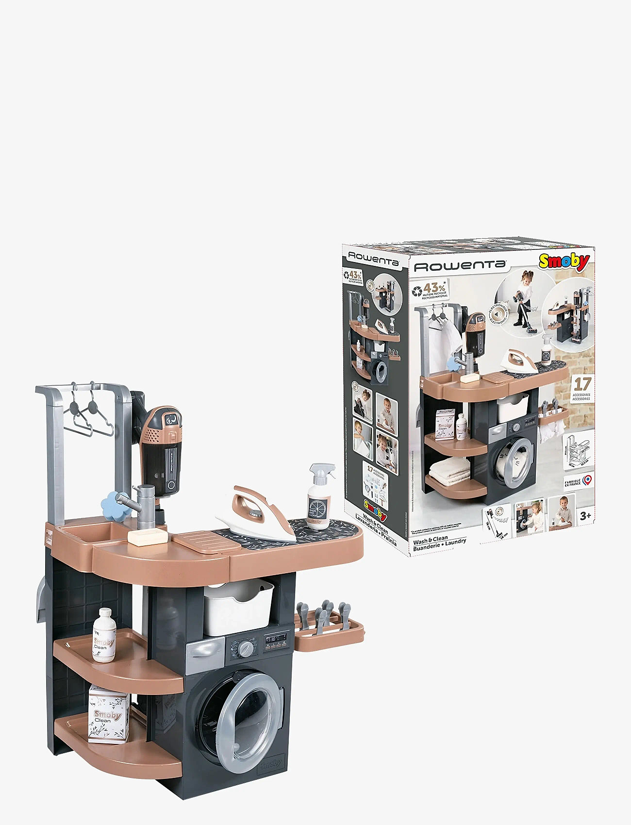 Smoby - Rowenta Wash&Clean Laundry - reinigungsgeräte - grey - 2