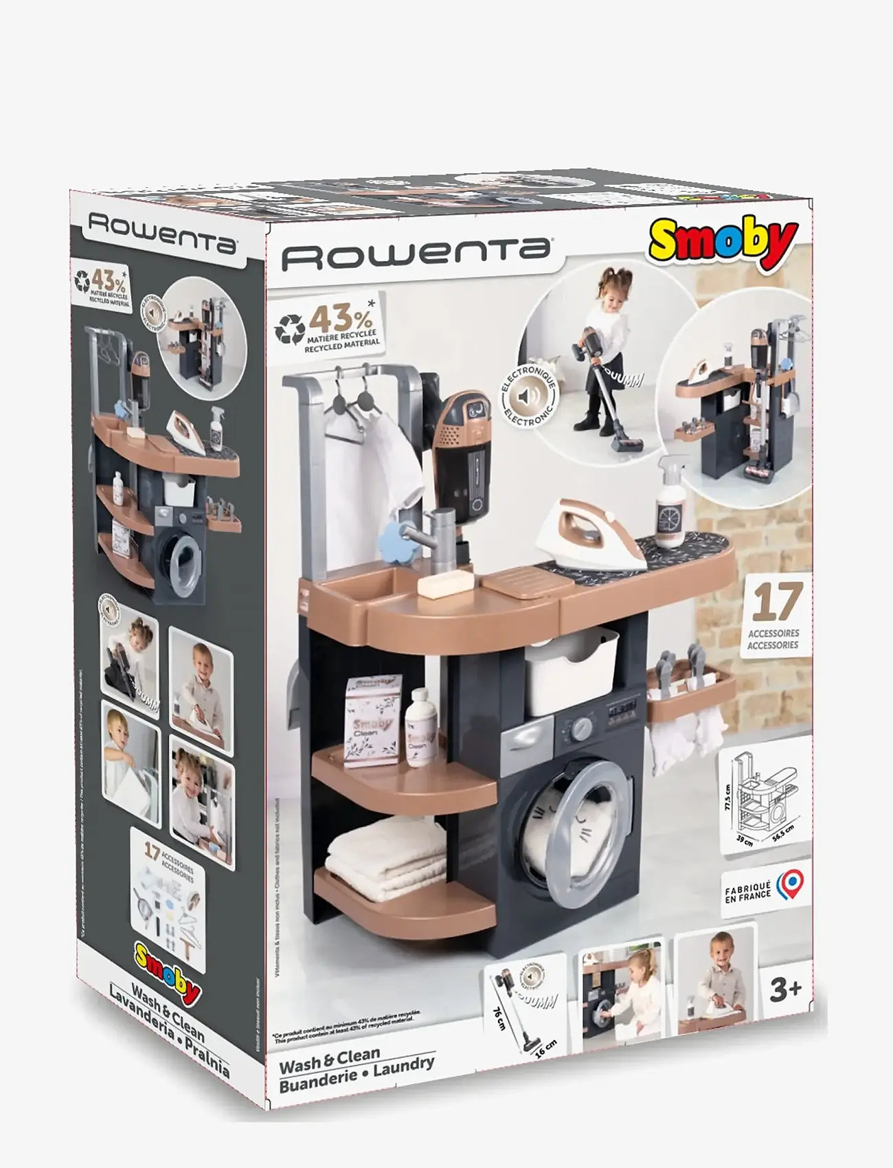 Smoby - Rowenta Wash&Clean Laundry - reinigungsgeräte - grey - 3