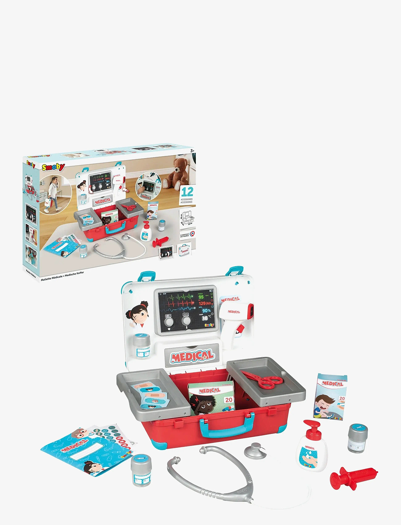 Smoby - Medical Case - lægesæt - multi colorued - 2