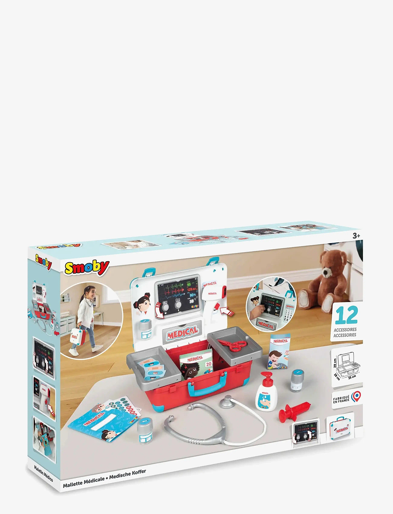 Smoby - Medical Case - lægesæt - multi colorued - 3