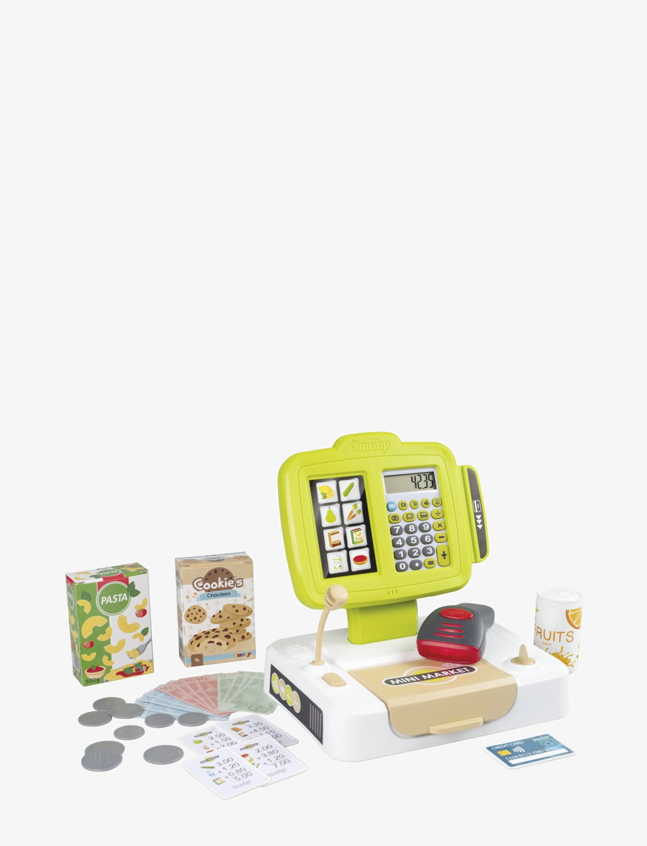 Smoby Kassaapparat, One Size, Role Play, Mehrfarbig/gemustert - Toy Market Stalls & Accessories, Kinder