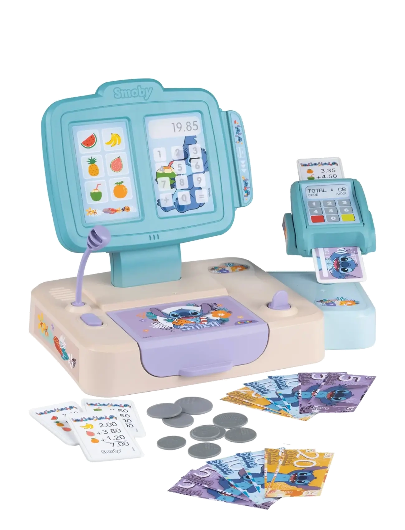 SMOBY Smoby Stitch Cash Register Blau - One Size - Kinder