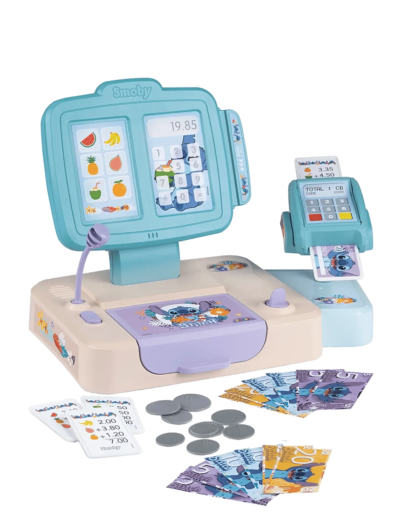 Smoby - Smoby Stitch Cash Register - rinkiniai ir priedai parduotuvei - blue - 0
