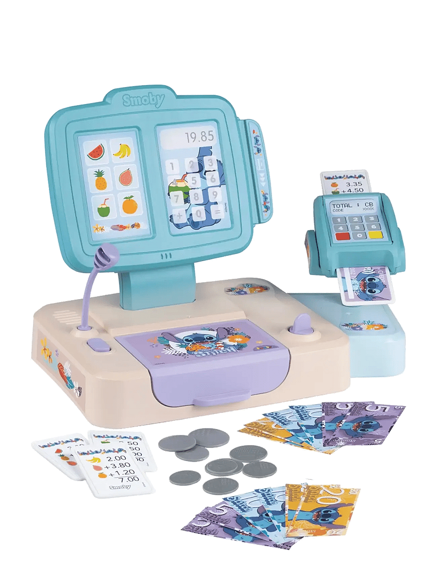 Smoby - Smoby Stitch Cash Register - supermarkt-spielsets & accessoires - blue - 0