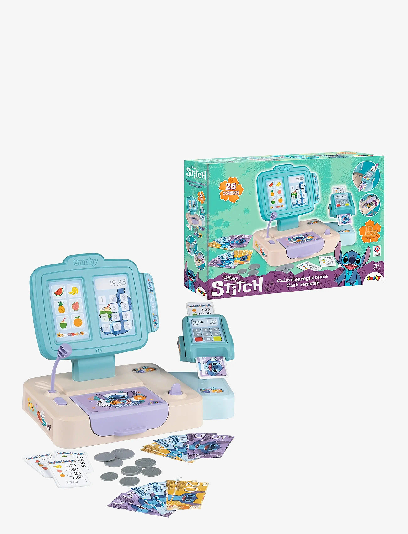 Smoby - Smoby Stitch Cash Register - market zabawkowy i akcesoria - blue - 2